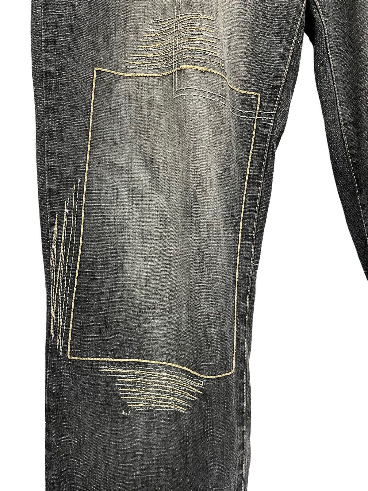 Phat Farm 🔥FYE🔥Vintage PHAT FARM Hip-Hop Baggy Thrashed Leg Denim Size US 35 - 6 Thumbnail
