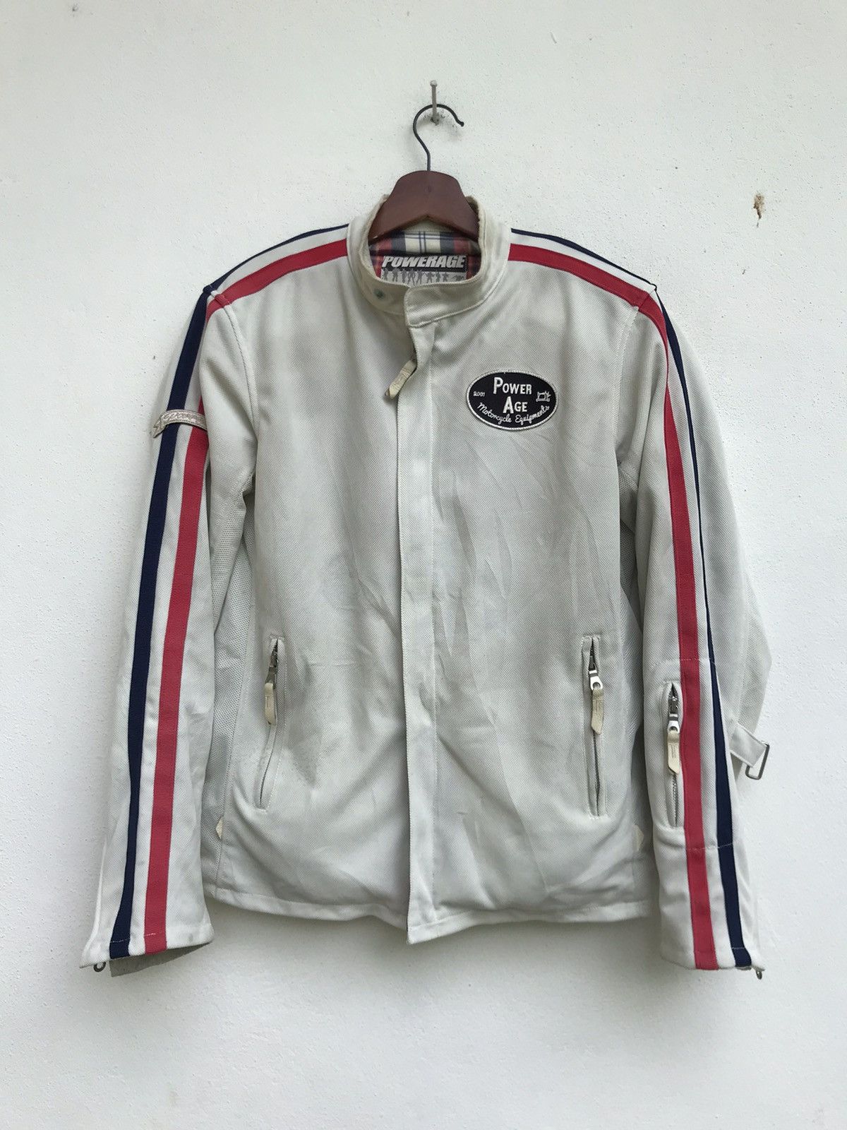Japanese Brand × Sports Specialties × Vintage Vintage Powerage Motorcycle Equipment Biker Jacket Size US S / EU 44-46 / 1 - 1 Thumbnail