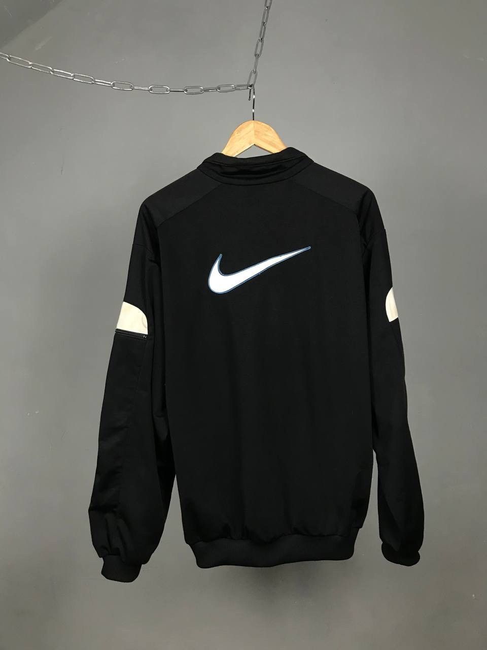 Nike Nike big swoosh streetwear vintage zip sweatshirt olimp Size US M / EU 48-50 / 2 - 2 Thumbnail