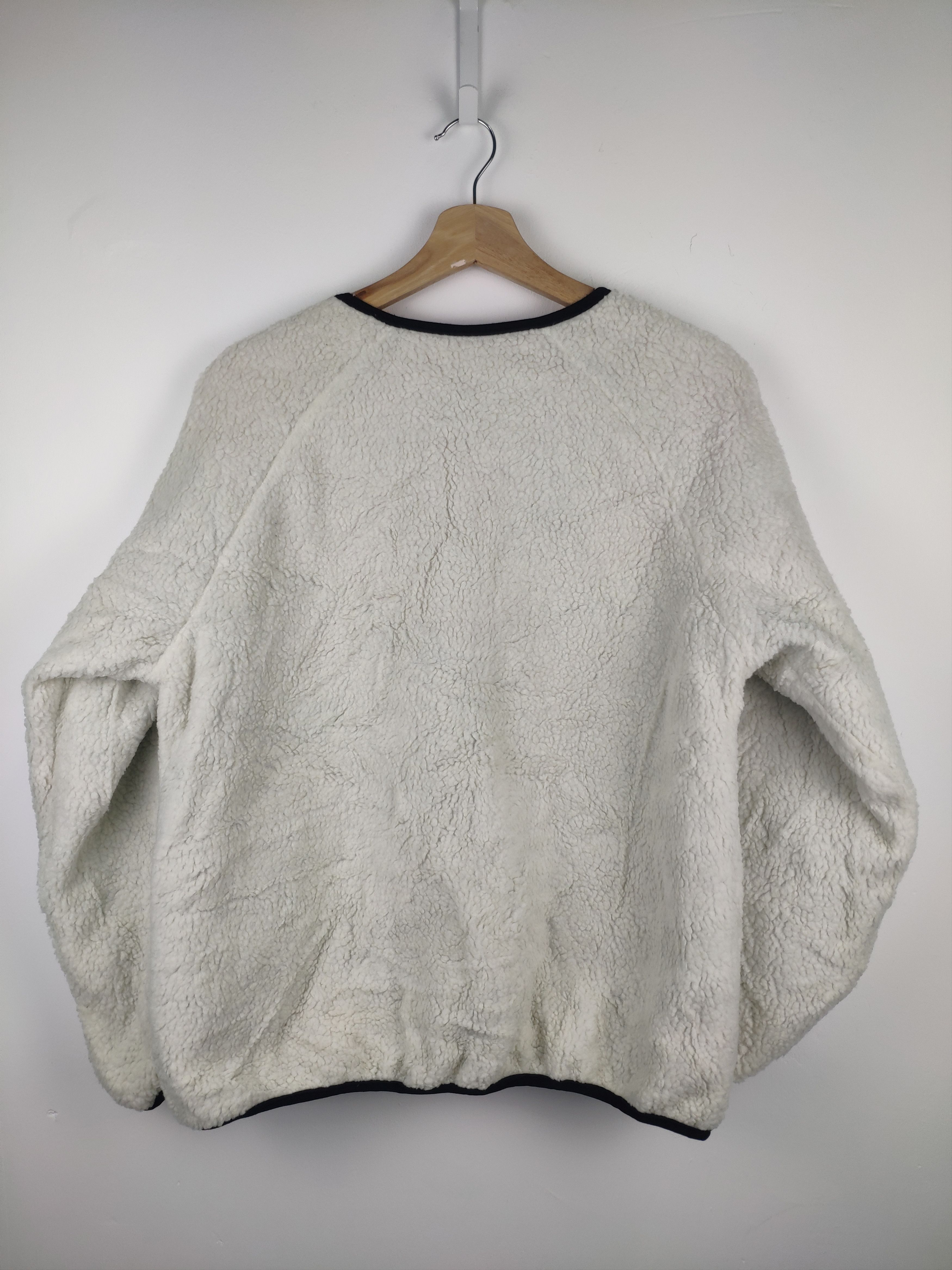 Japanese Brand Steal 💥 Vintage Cropped Cardigan Sherpa Reversible Jacket Size US M / EU 48-50 / 2 - 9 Thumbnail