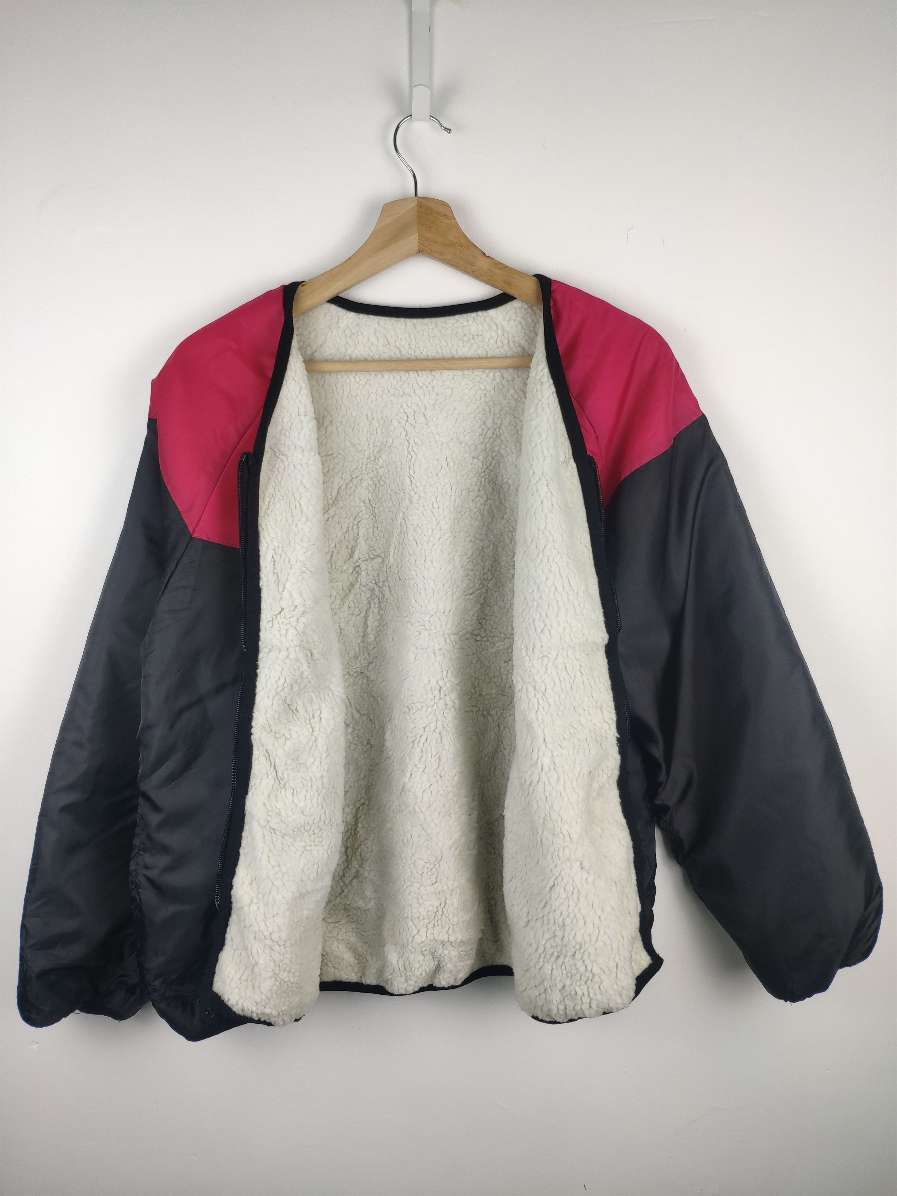 Japanese Brand Steal 💥 Vintage Cropped Cardigan Sherpa Reversible Jacket Size US M / EU 48-50 / 2 - 2 Thumbnail