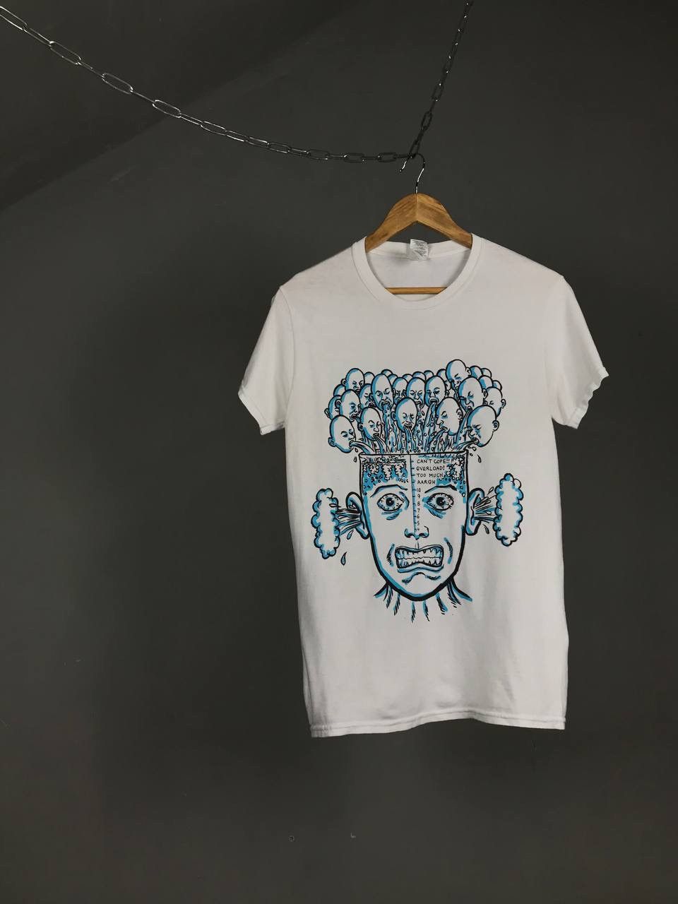 Vintage Crazy vintage art streetwear tee Size US S / EU 44-46 / 1 - 1 Thumbnail
