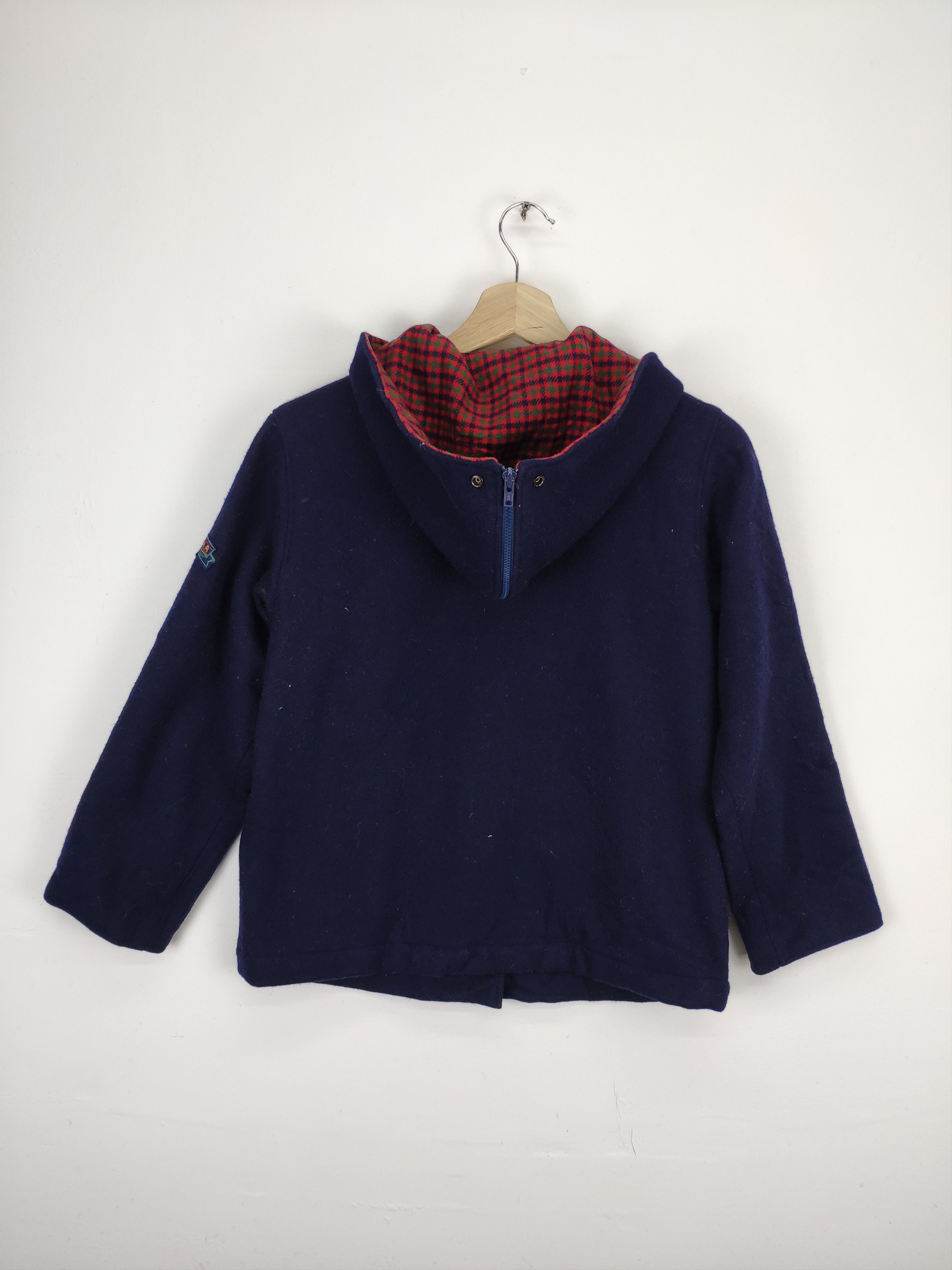 Le Grande Bleu (L.G.B.) × Vintage Vintage Japanese Wool Hooded Jacket Size US S / EU 44-46 / 1 - 14 Thumbnail