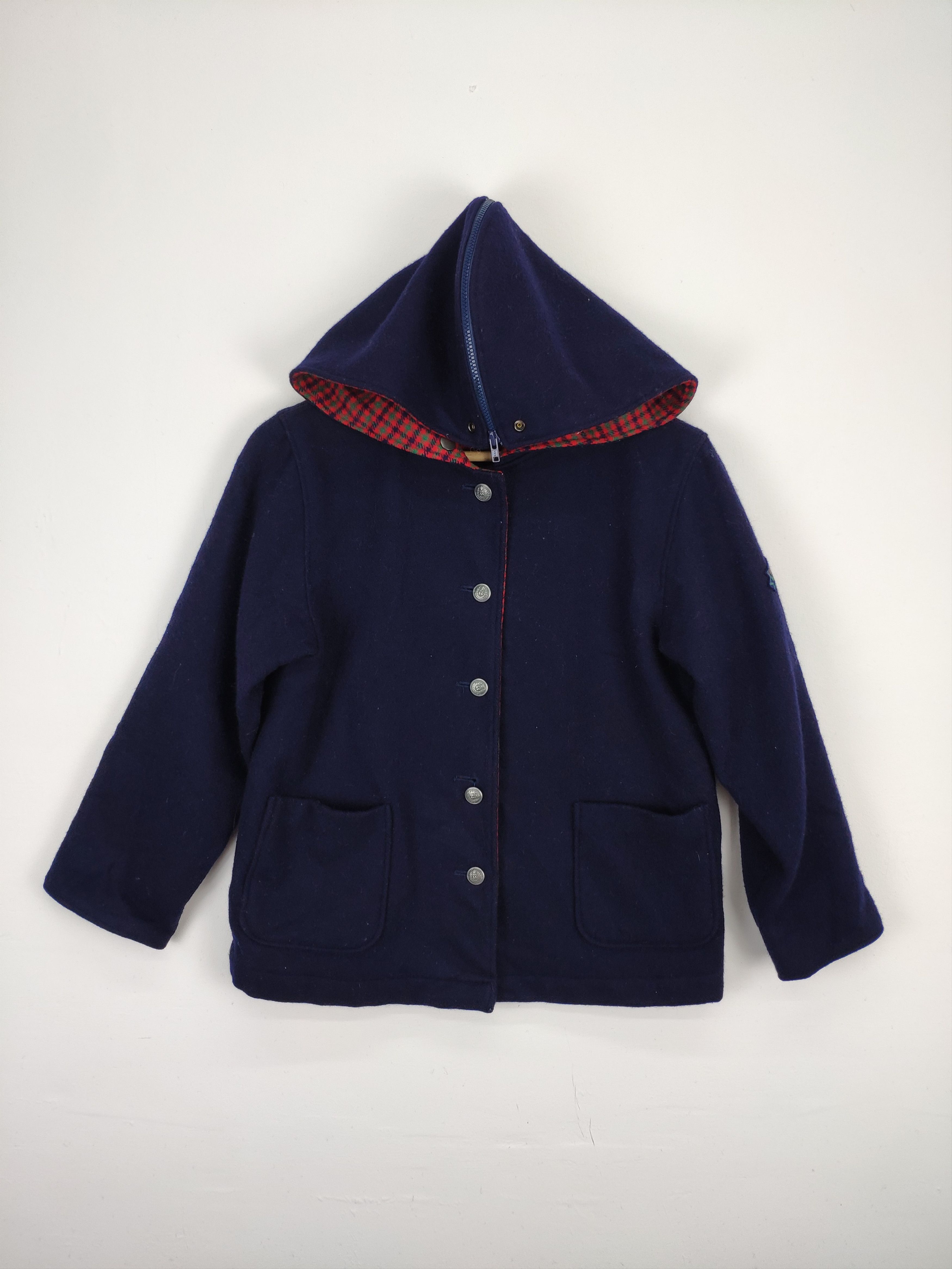 Le Grande Bleu (L.G.B.) × Vintage Vintage Japanese Wool Hooded Jacket Size US S / EU 44-46 / 1 - 1 Thumbnail