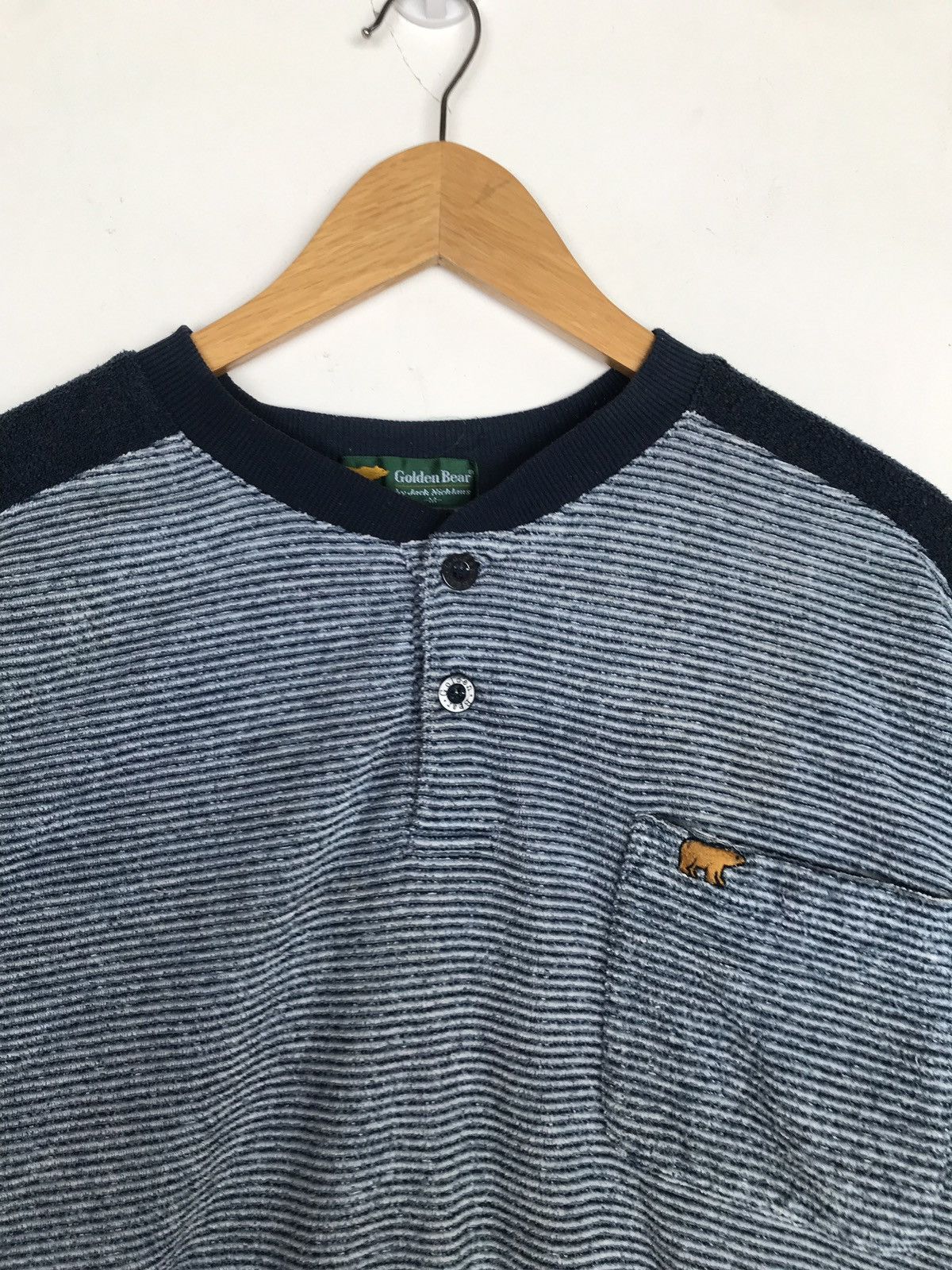 Golden Bear × Vintage Vintage Golden Bear Striped Sweatshirt Size US M / EU 48-50 / 2 - 2 Thumbnail