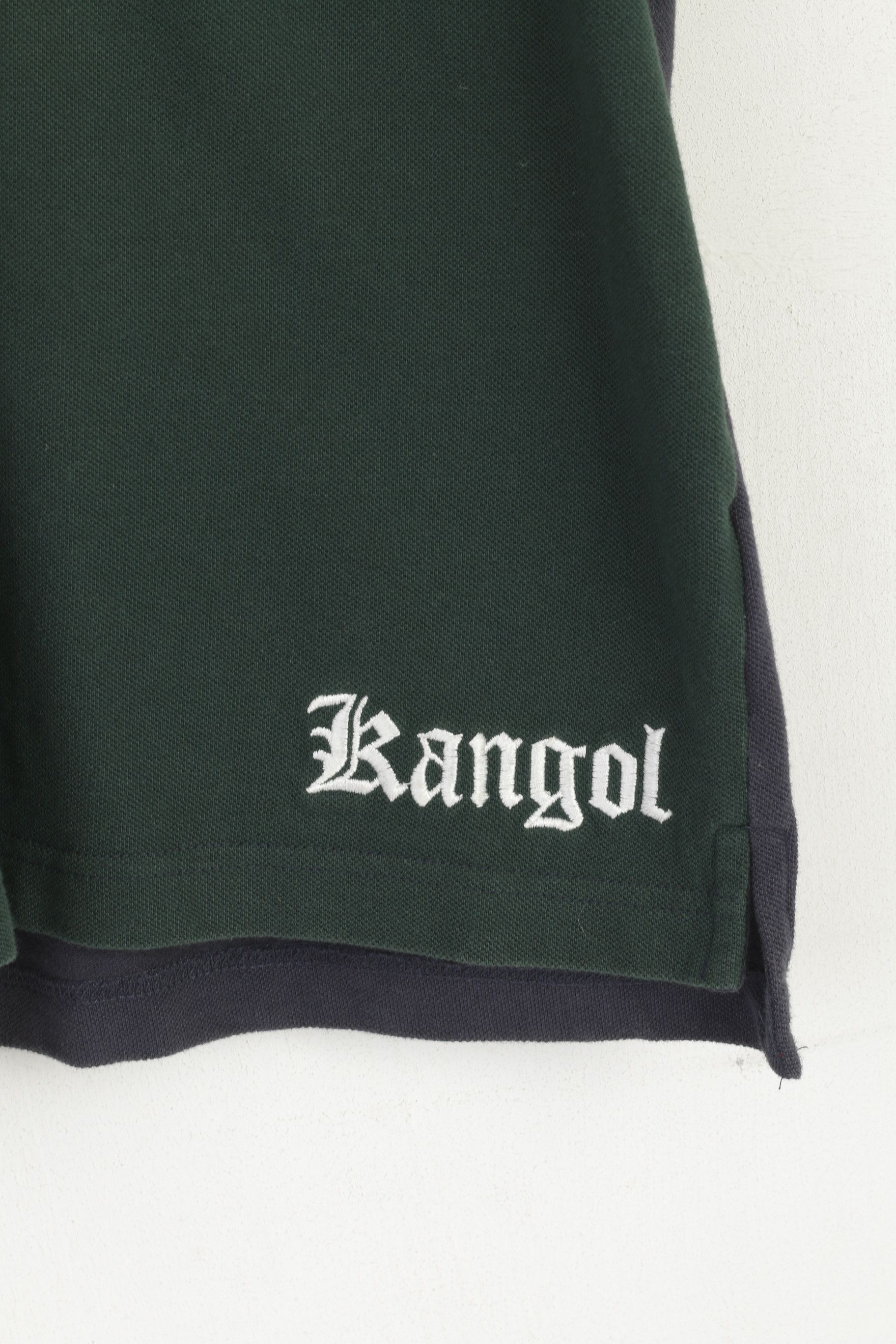 Kangol × Vintage Kangol Men L Polo Shirt Navy Cotton Embroidered 1307 Size US L / EU 52-54 / 3 - 3 Thumbnail