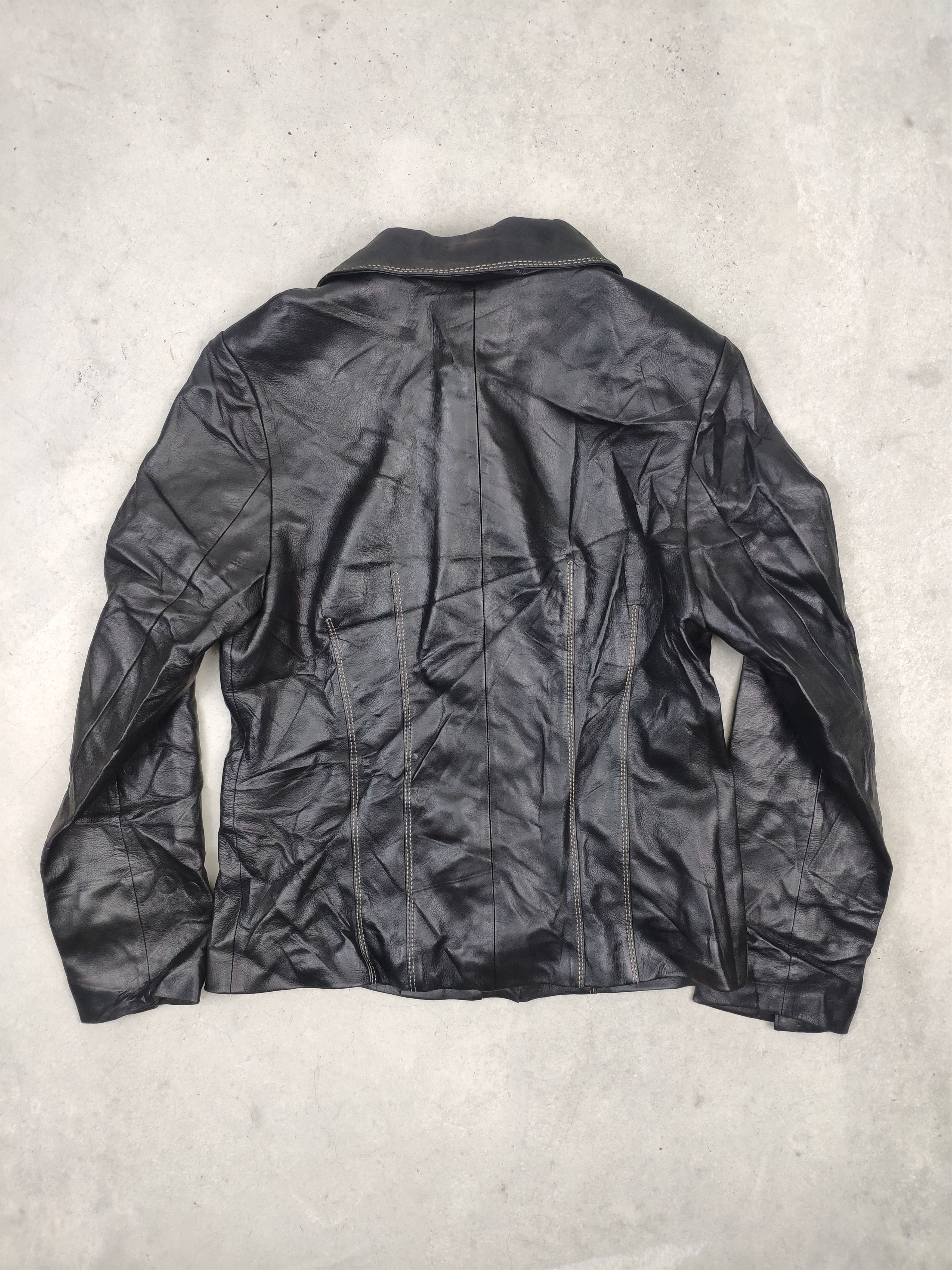 Vintage Vintage Leather Jacket Black Size S / US 4 / IT 40 - 10 Thumbnail
