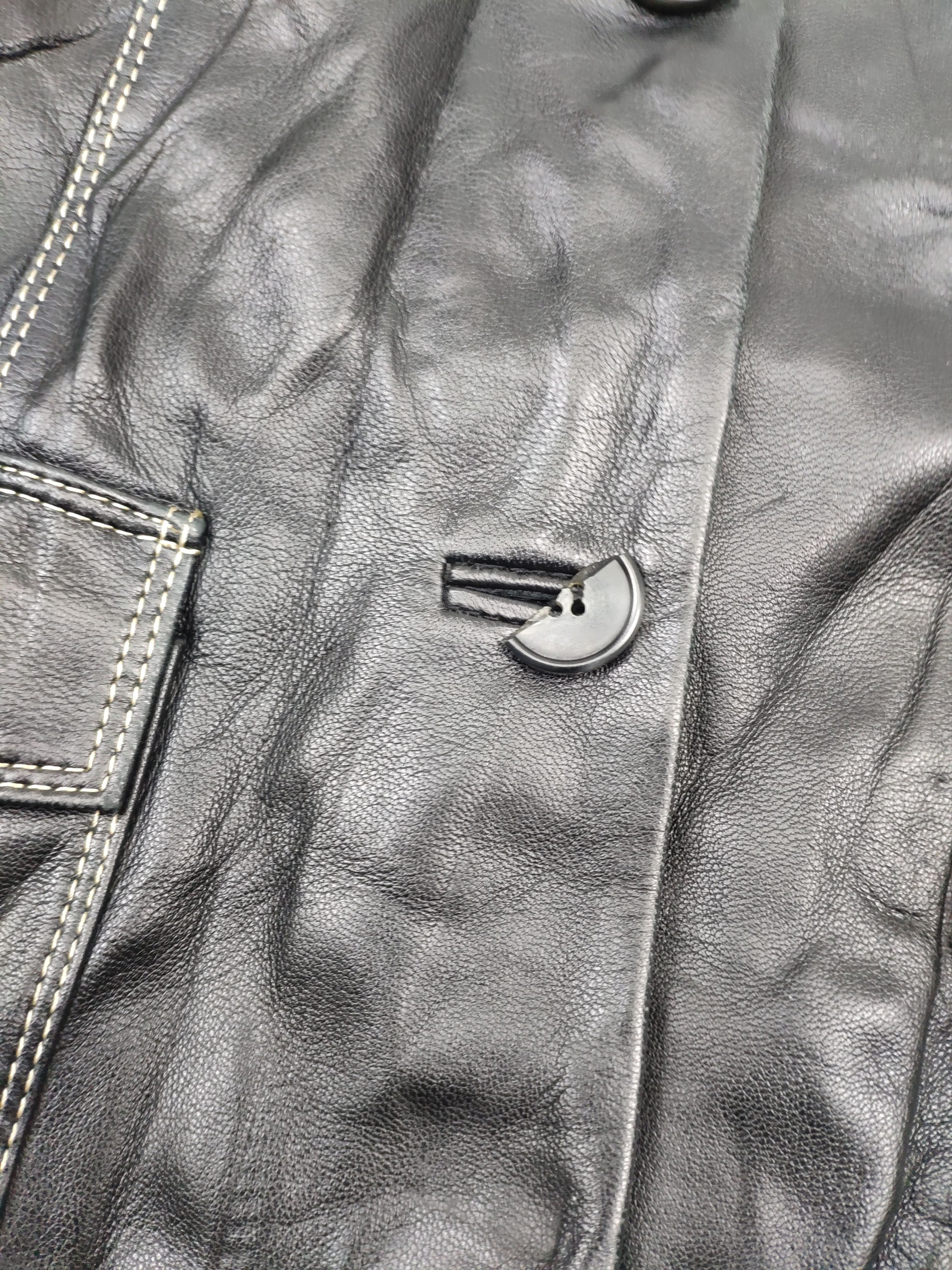 Vintage Vintage Leather Jacket Black Size S / US 4 / IT 40 - 4 Thumbnail