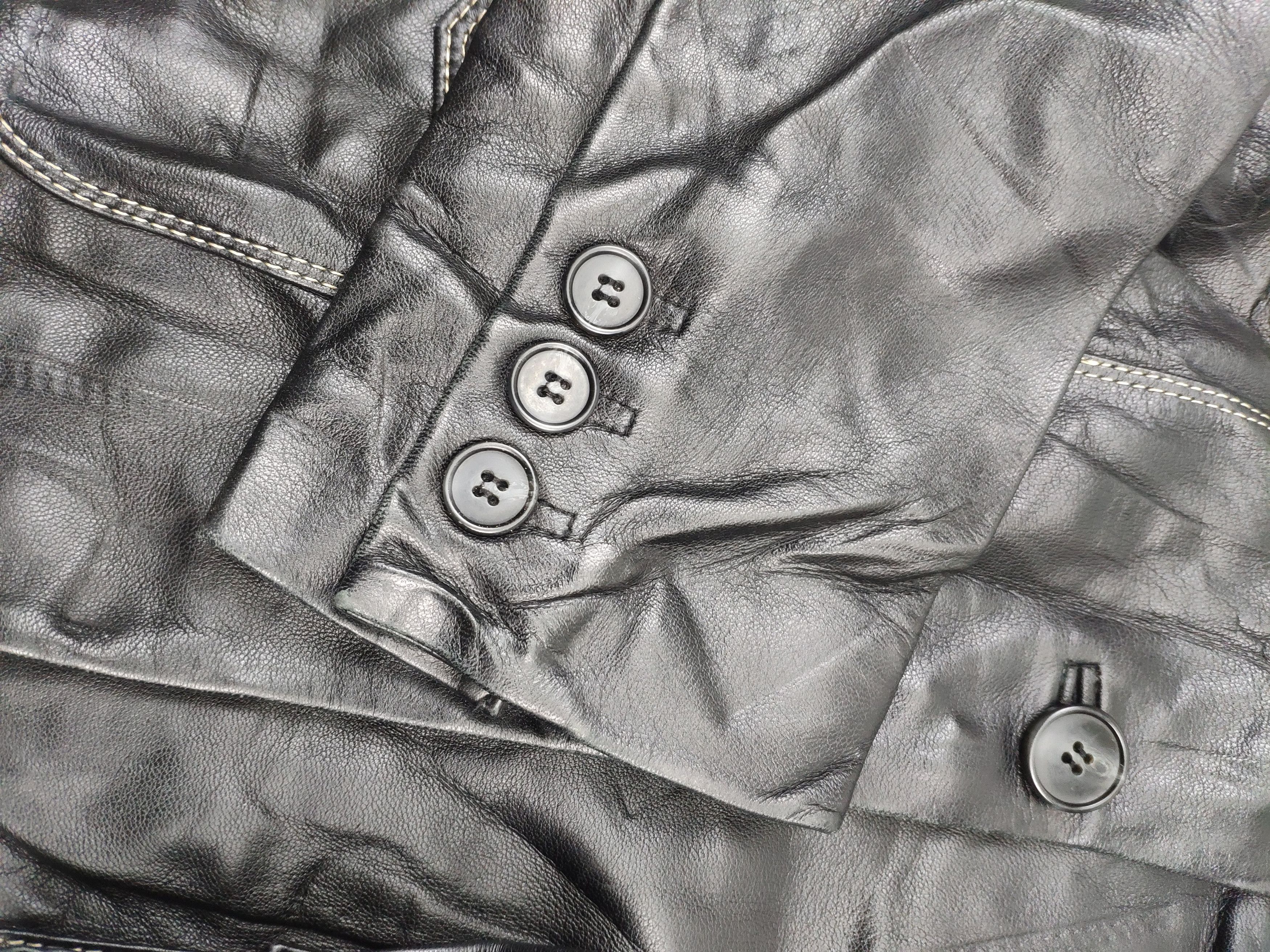 Vintage Vintage Leather Jacket Black Size S / US 4 / IT 40 - 7 Thumbnail