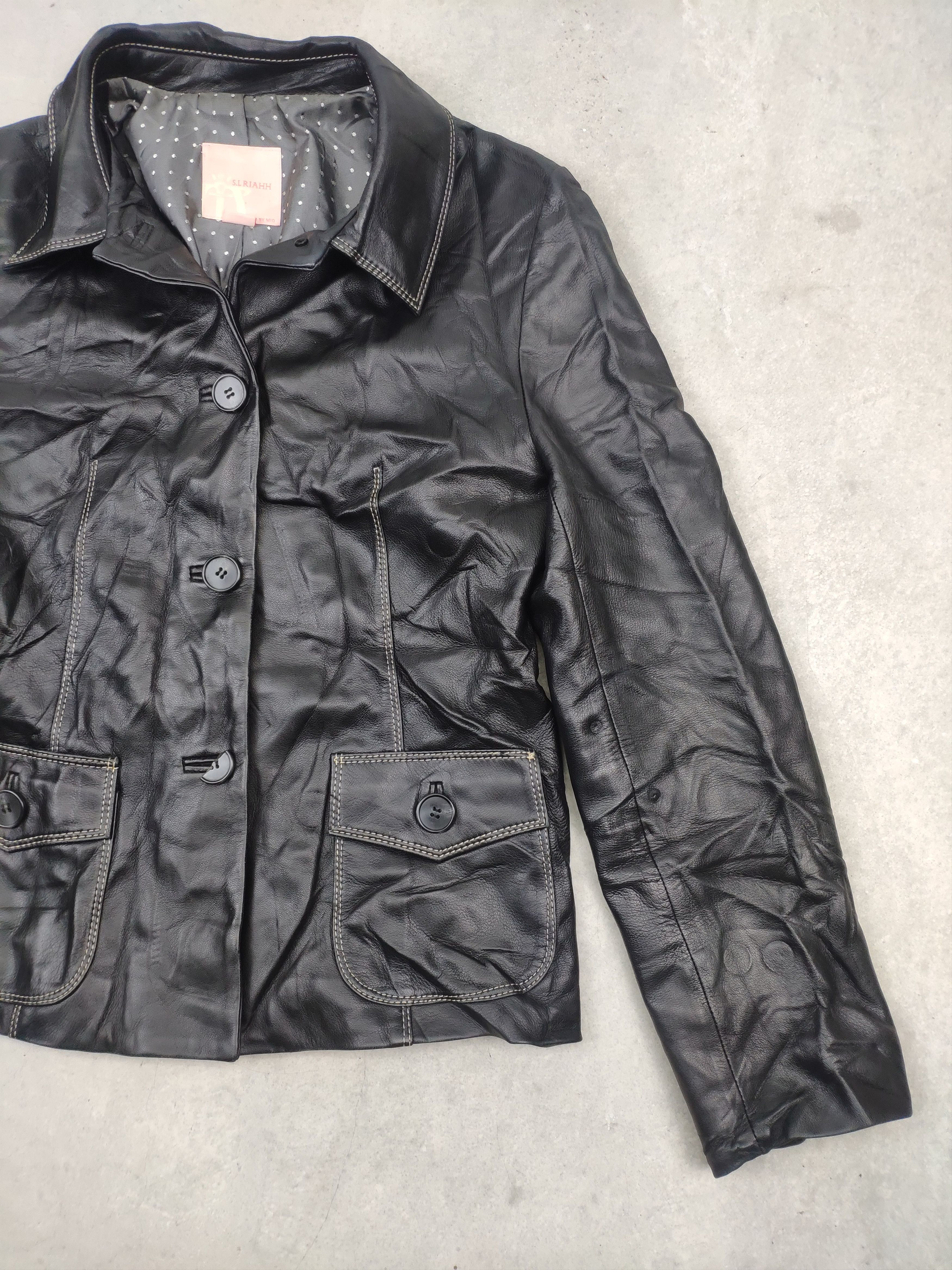 Vintage Vintage Leather Jacket Black Size S / US 4 / IT 40 - 2 Thumbnail
