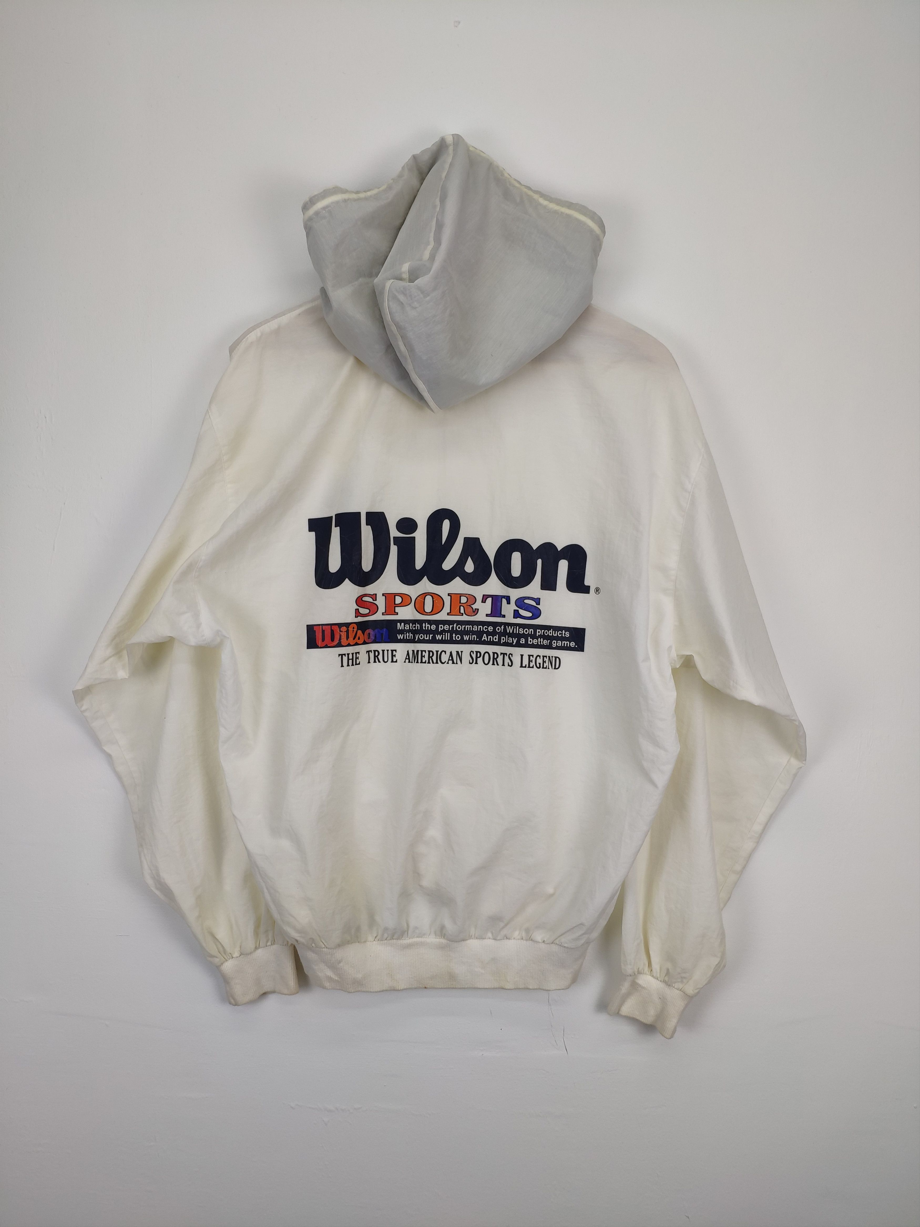 Vintage × Wilson Vintage 1990s Wilson Jacket Hoodie Size US L / EU 52-54 / 3 - 1 Thumbnail