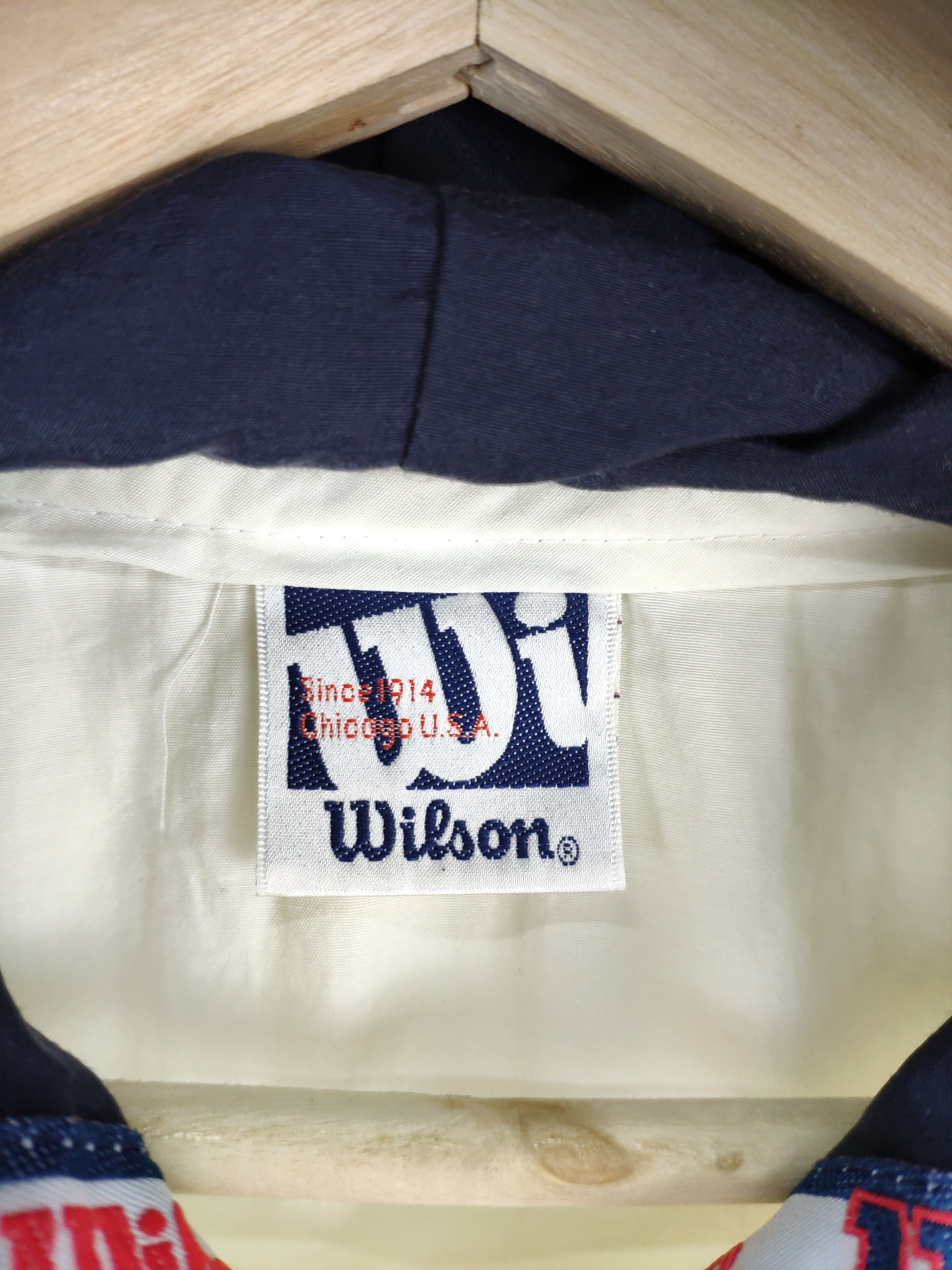 Vintage × Wilson Vintage 1990s Wilson Jacket Hoodie Size US L / EU 52-54 / 3 - 4 Thumbnail