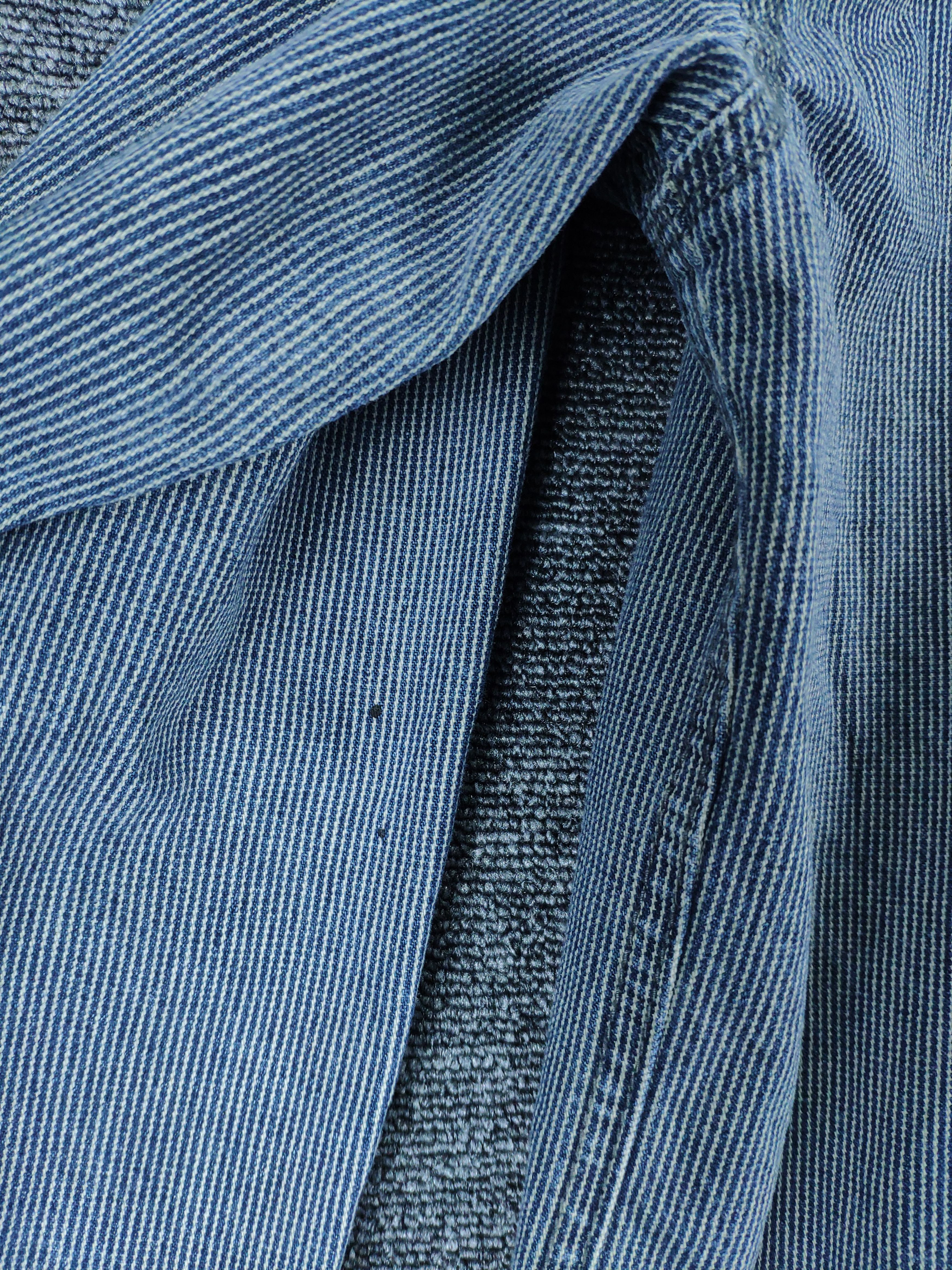 Japanese Brand Vintage Hickory Striped Shirt Snap Button Up by Dogman Size US L / EU 52-54 / 3 - 10 Thumbnail
