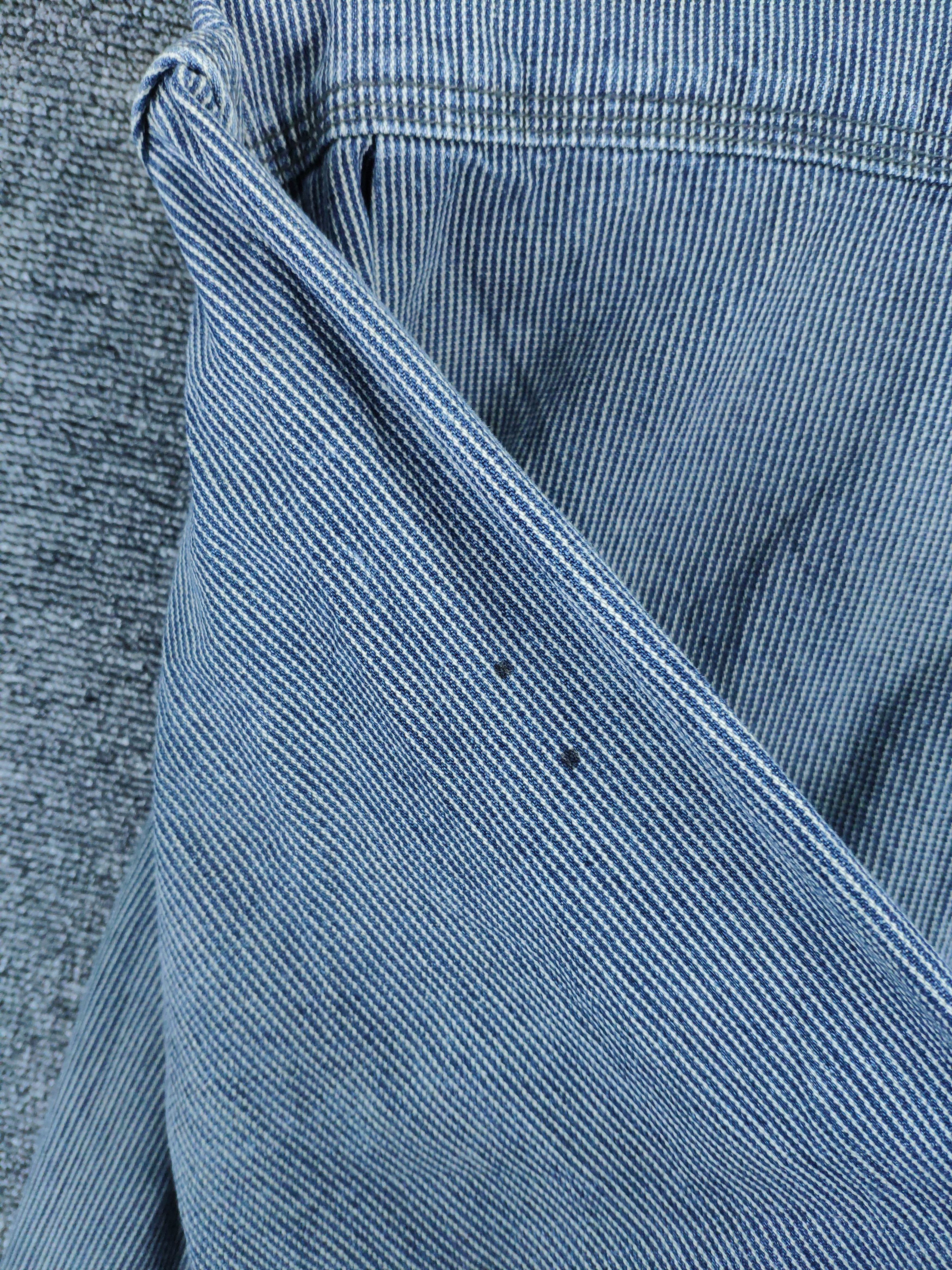 Japanese Brand Vintage Hickory Striped Shirt Snap Button Up by Dogman Size US L / EU 52-54 / 3 - 11 Thumbnail