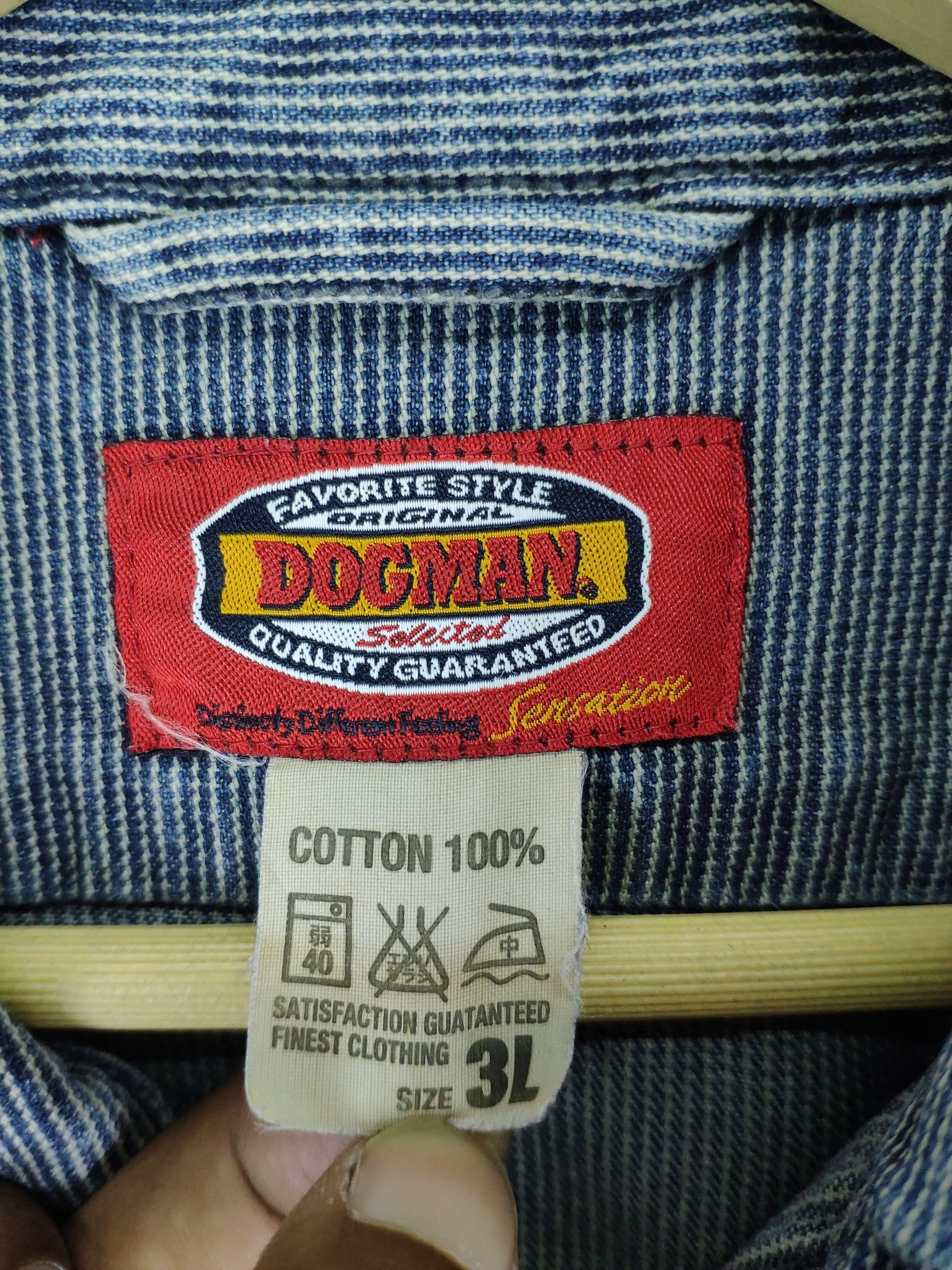 Japanese Brand Vintage Hickory Striped Shirt Snap Button Up by Dogman Size US L / EU 52-54 / 3 - 12 Thumbnail