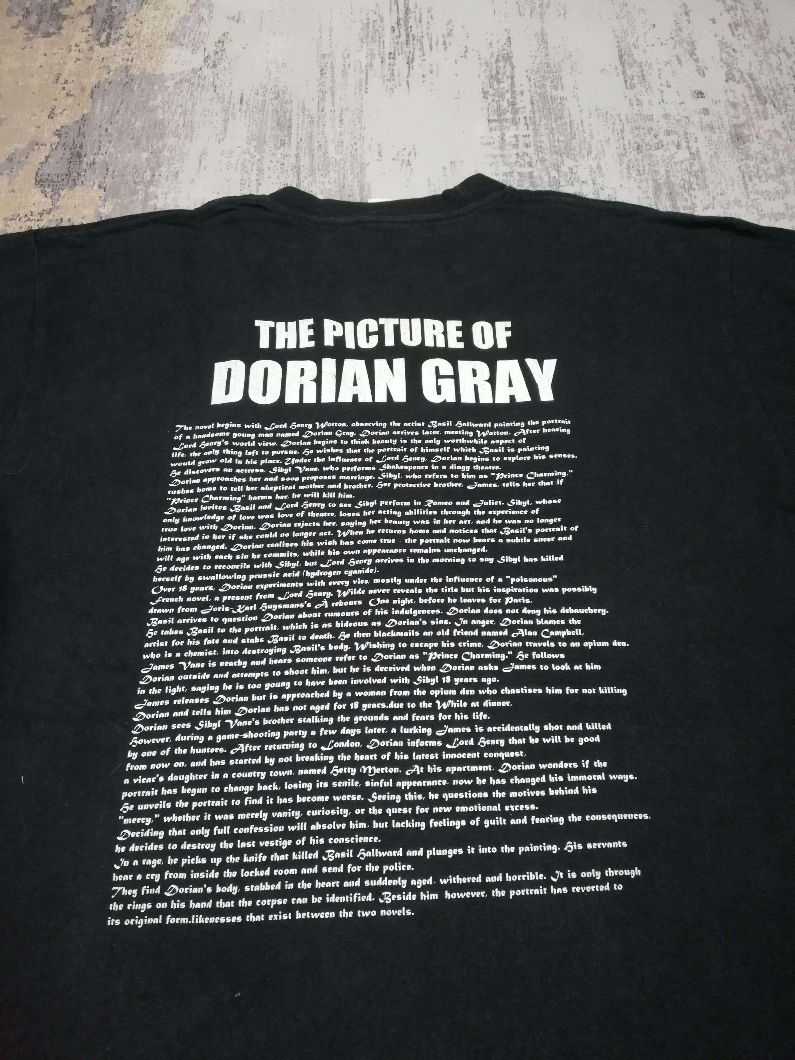 Vintage Vintage Oscar Wilde The Picture of Dorian Gray Book T-Shirt Size US XXL / EU 58 / 5 - 3 Thumbnail