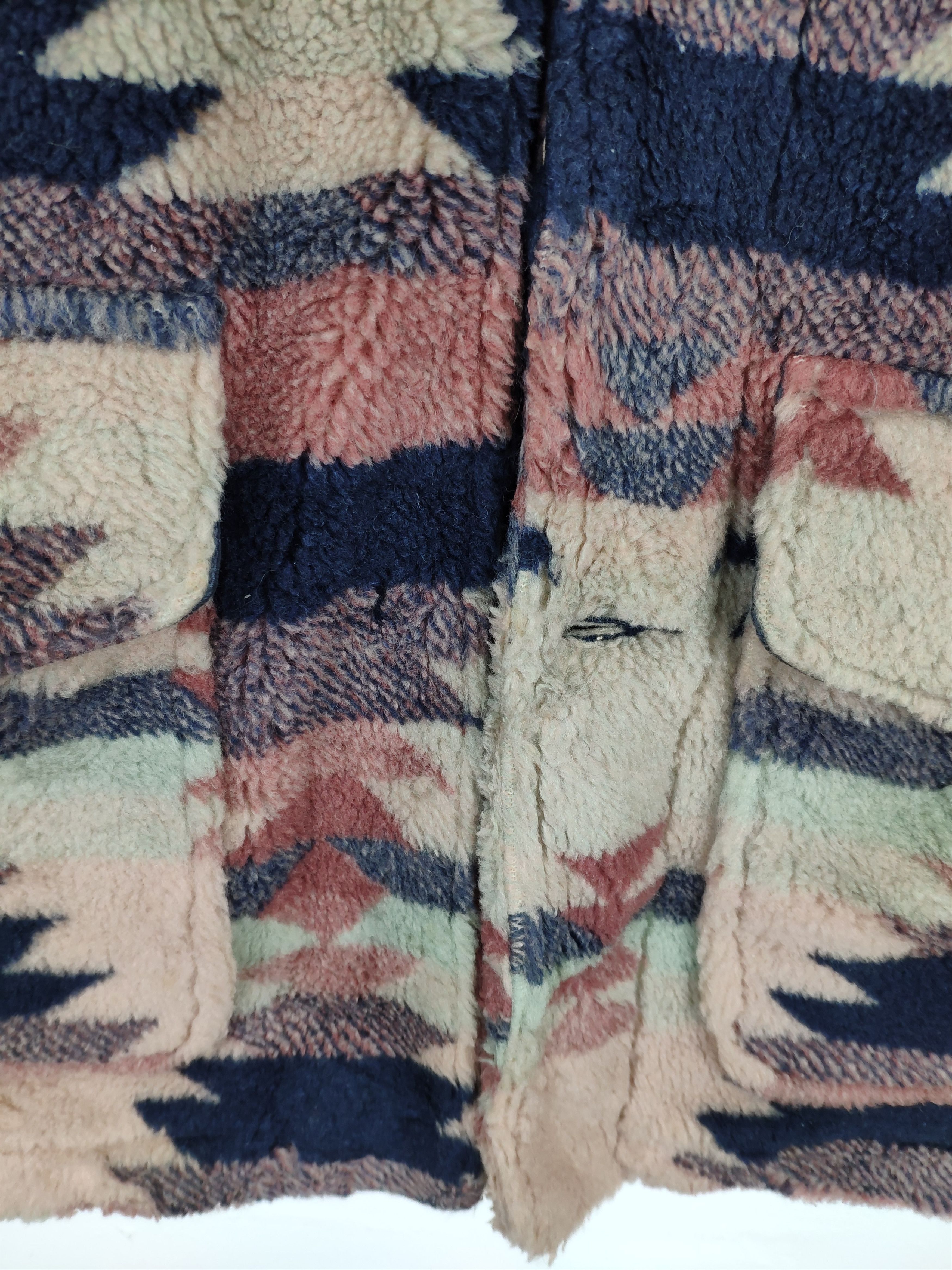 Japanese Brand Vintage Cardigan Sherpa Native Navajo Style Size US L / EU 52-54 / 3 - 12 Thumbnail
