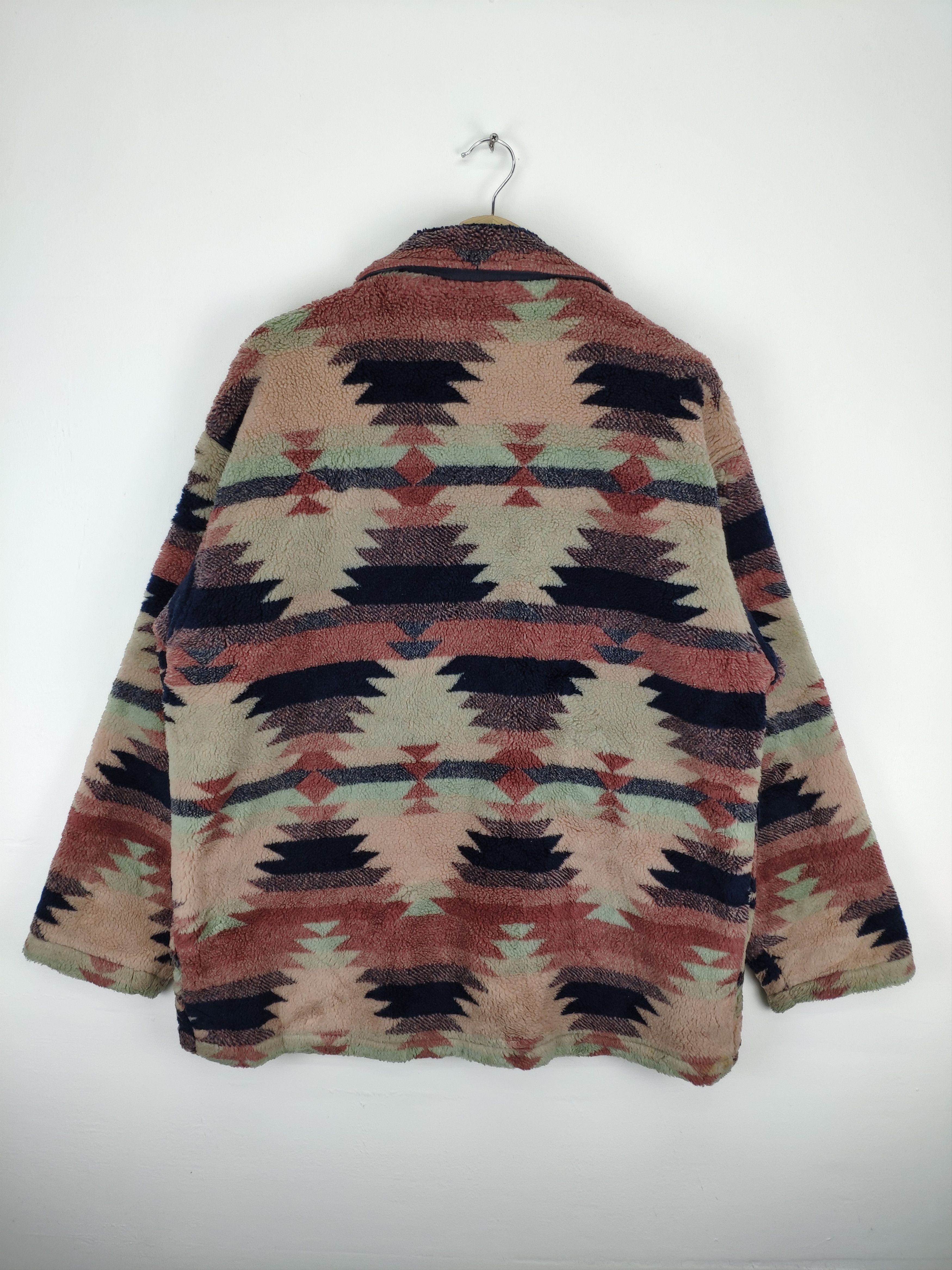 Japanese Brand Vintage Cardigan Sherpa Native Navajo Style Size US L / EU 52-54 / 3 - 2 Thumbnail