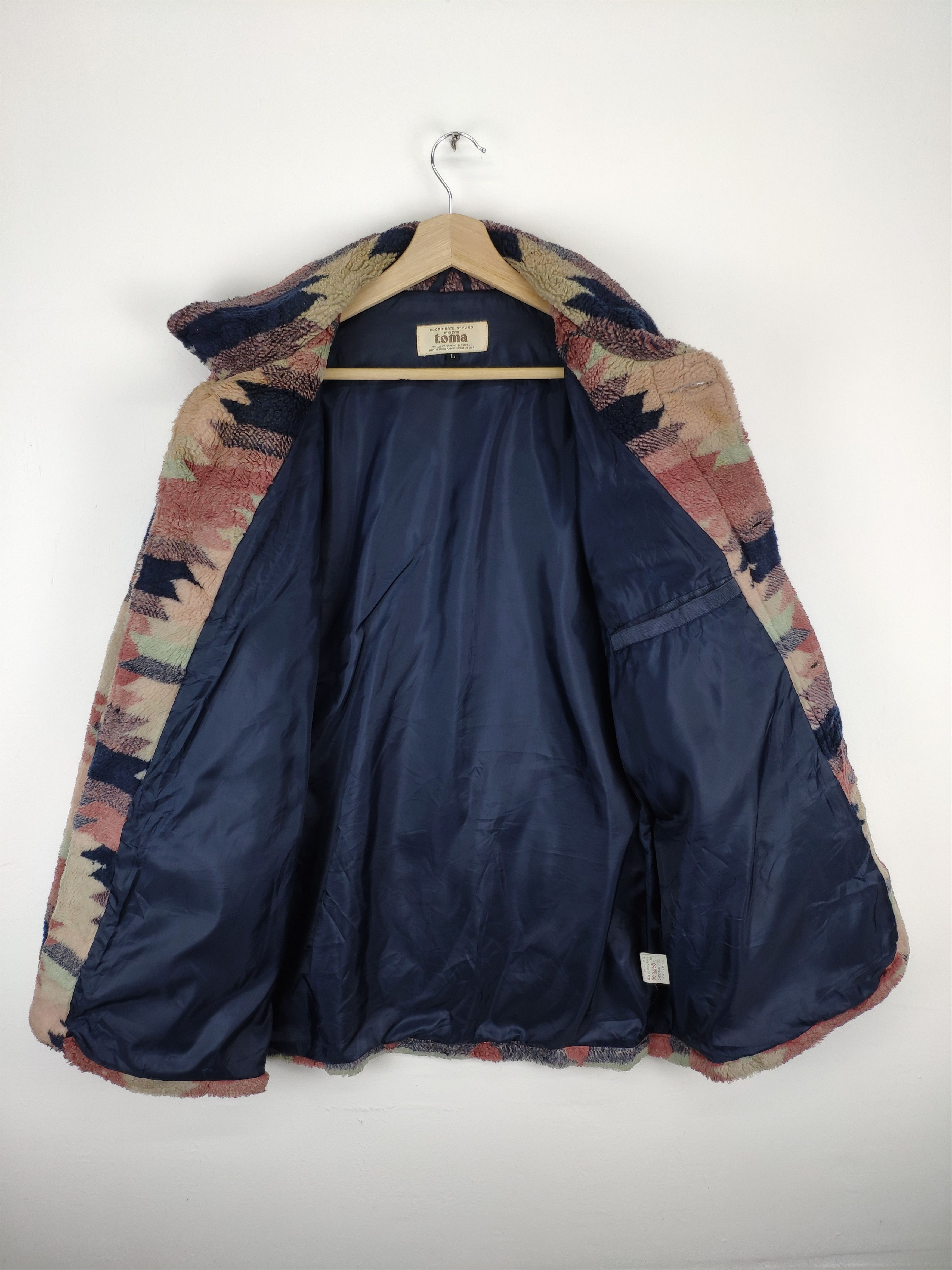 Japanese Brand Vintage Cardigan Sherpa Native Navajo Style Size US L / EU 52-54 / 3 - 16 Thumbnail