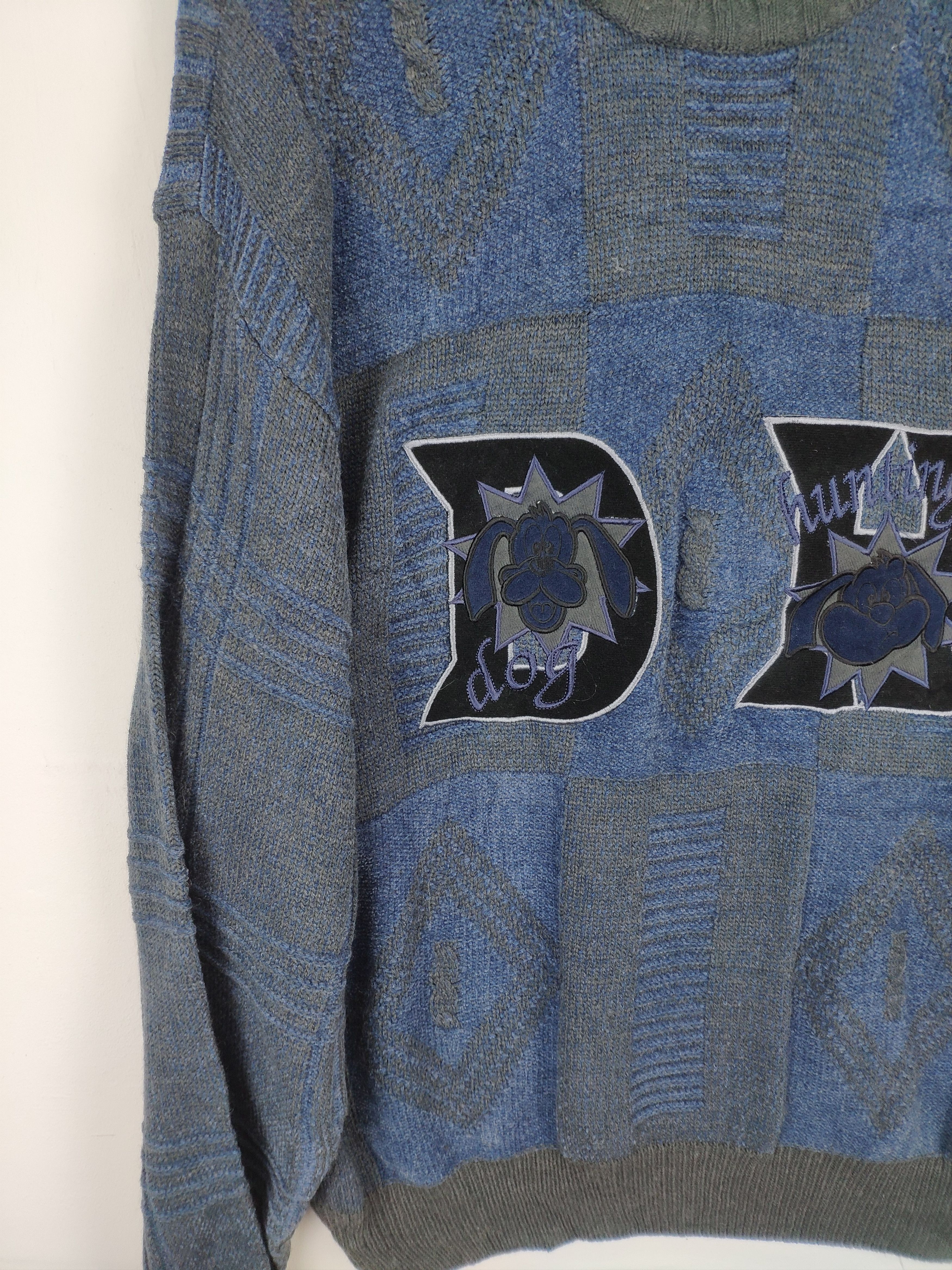 Japanese Brand × Vintage Vintage Wool Knit Sweater Crewneck Doghunting Size US L / EU 52-54 / 3 - 6 Thumbnail