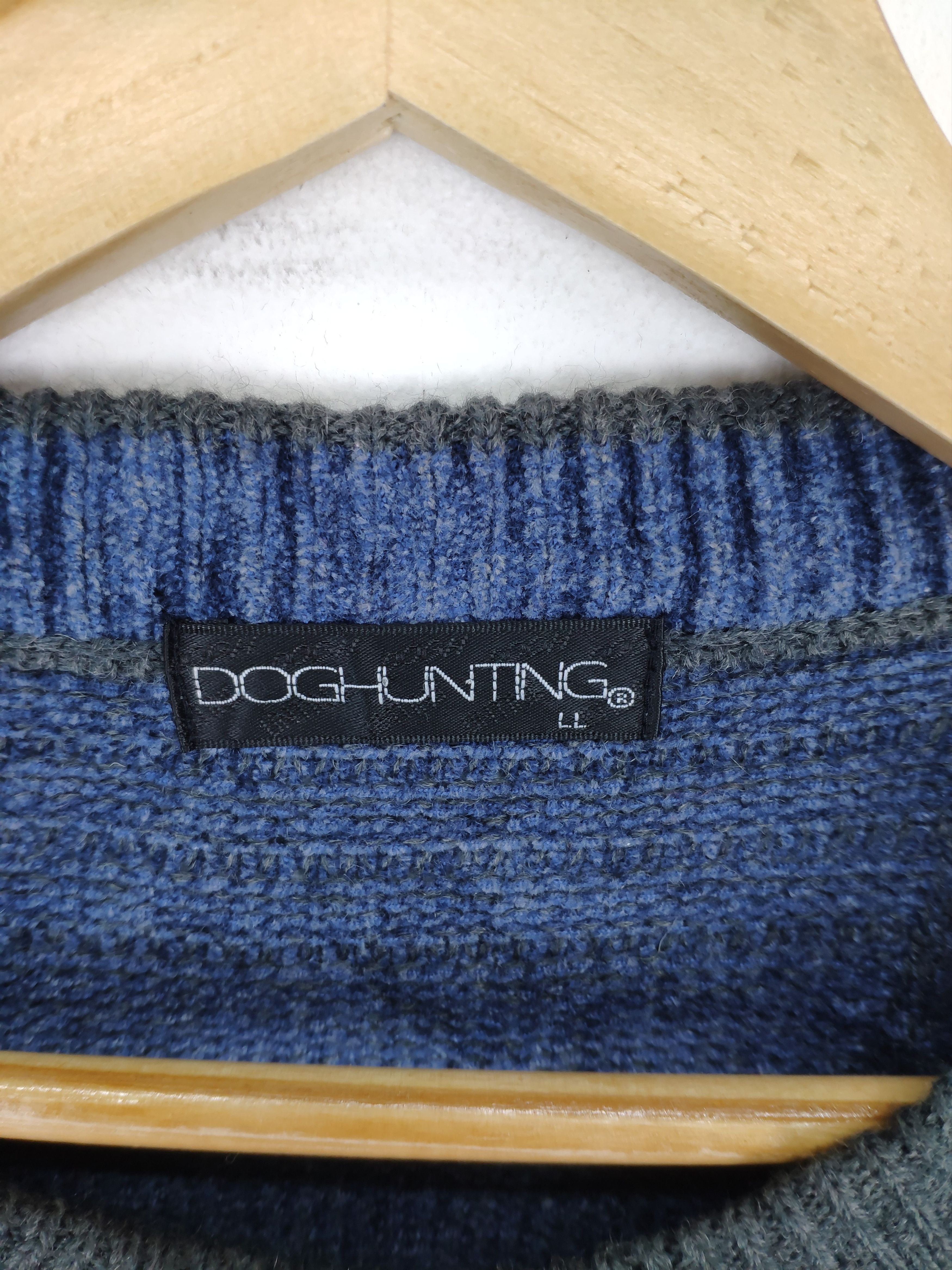 Japanese Brand × Vintage Vintage Wool Knit Sweater Crewneck Doghunting Size US L / EU 52-54 / 3 - 11 Thumbnail