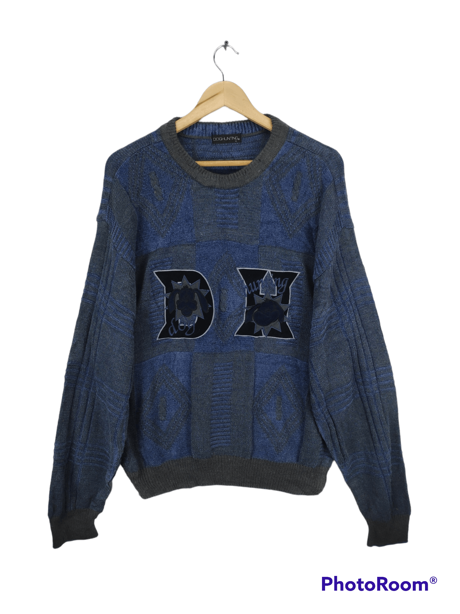 Japanese Brand × Vintage Vintage Wool Knit Sweater Crewneck Doghunting Size US L / EU 52-54 / 3 - 1 Thumbnail