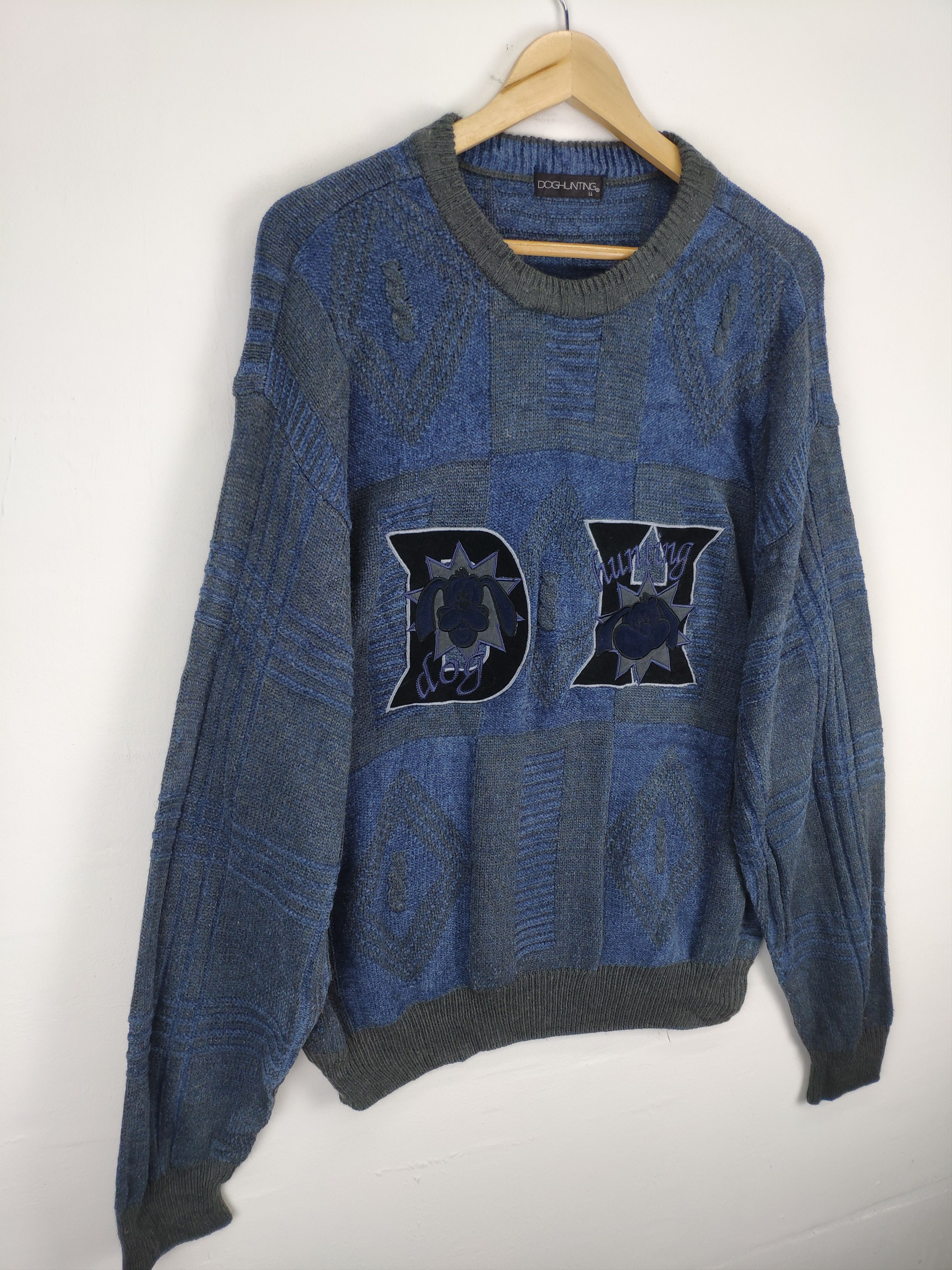 Japanese Brand × Vintage Vintage Wool Knit Sweater Crewneck Doghunting Size US L / EU 52-54 / 3 - 3 Thumbnail