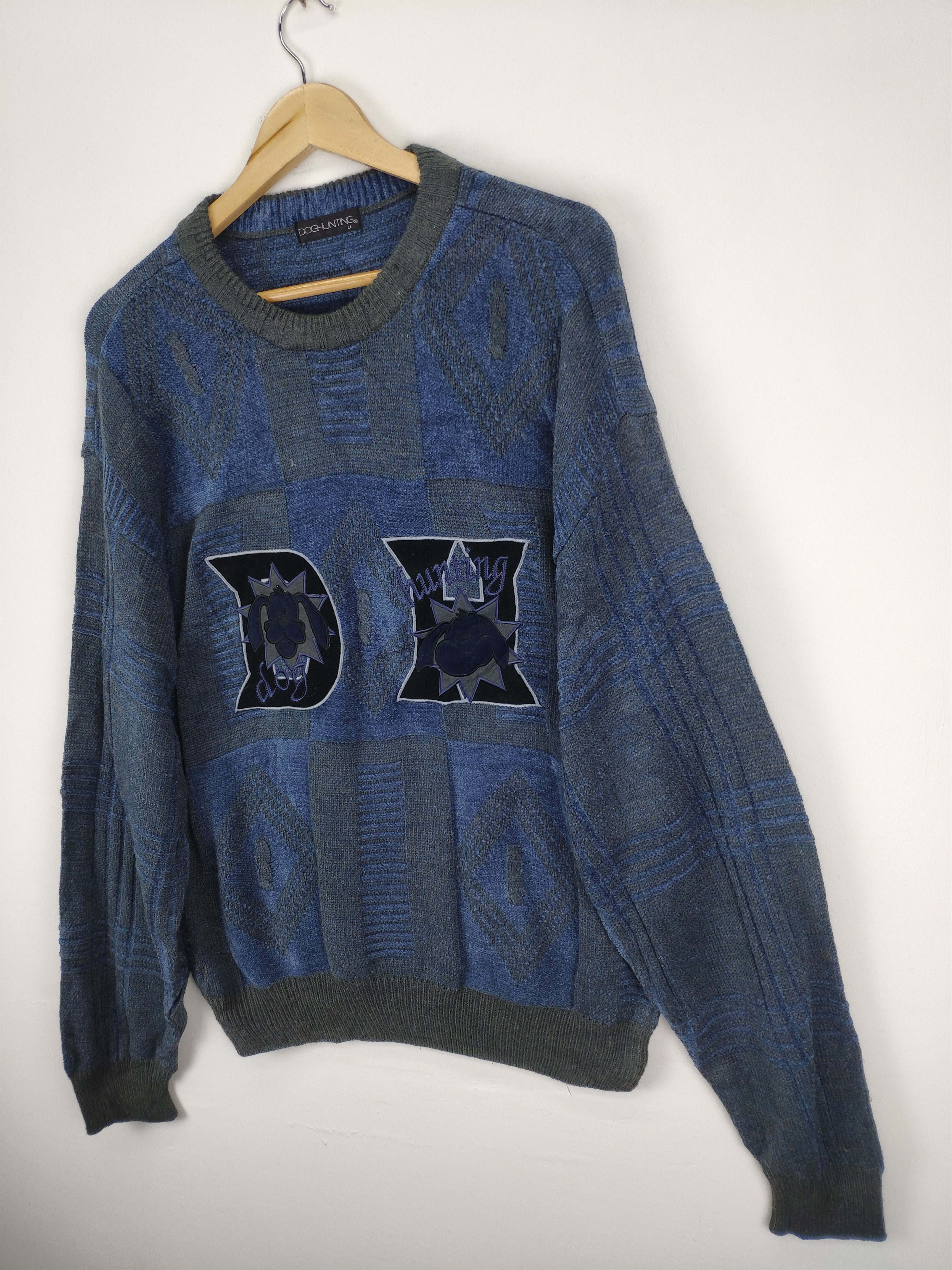 Japanese Brand × Vintage Vintage Wool Knit Sweater Crewneck Doghunting Size US L / EU 52-54 / 3 - 2 Thumbnail