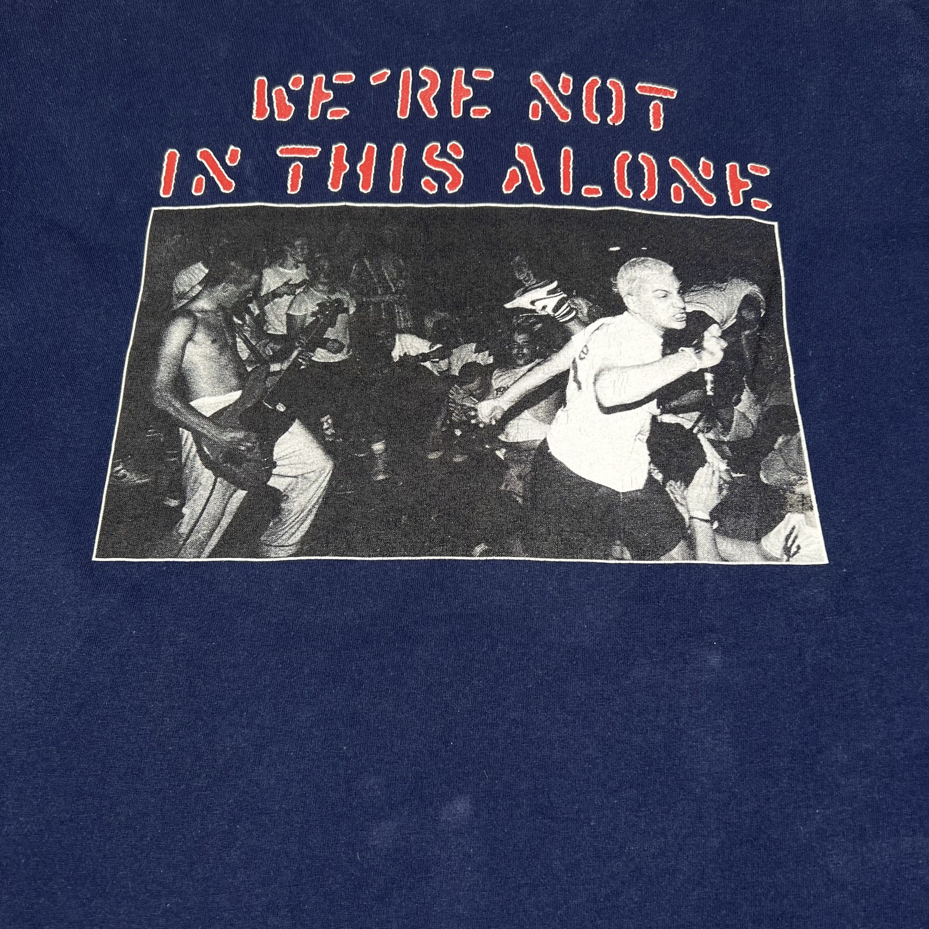 Band Tees Vintage 90s Youth Of Today ‘We’re Not in This Alone’ T Shirt Size US XL / EU 56 / 4 - 6 Thumbnail
