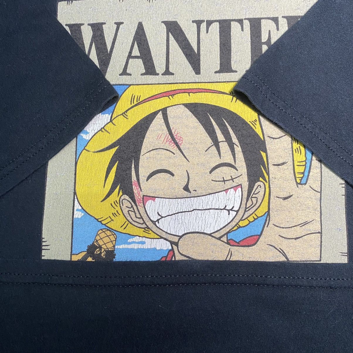 Anime 🔥Rare🔥One Piece Luffy Wanted Poster Manga Anime Tshirt Size US XL / EU 56 / 4 - 7 Thumbnail