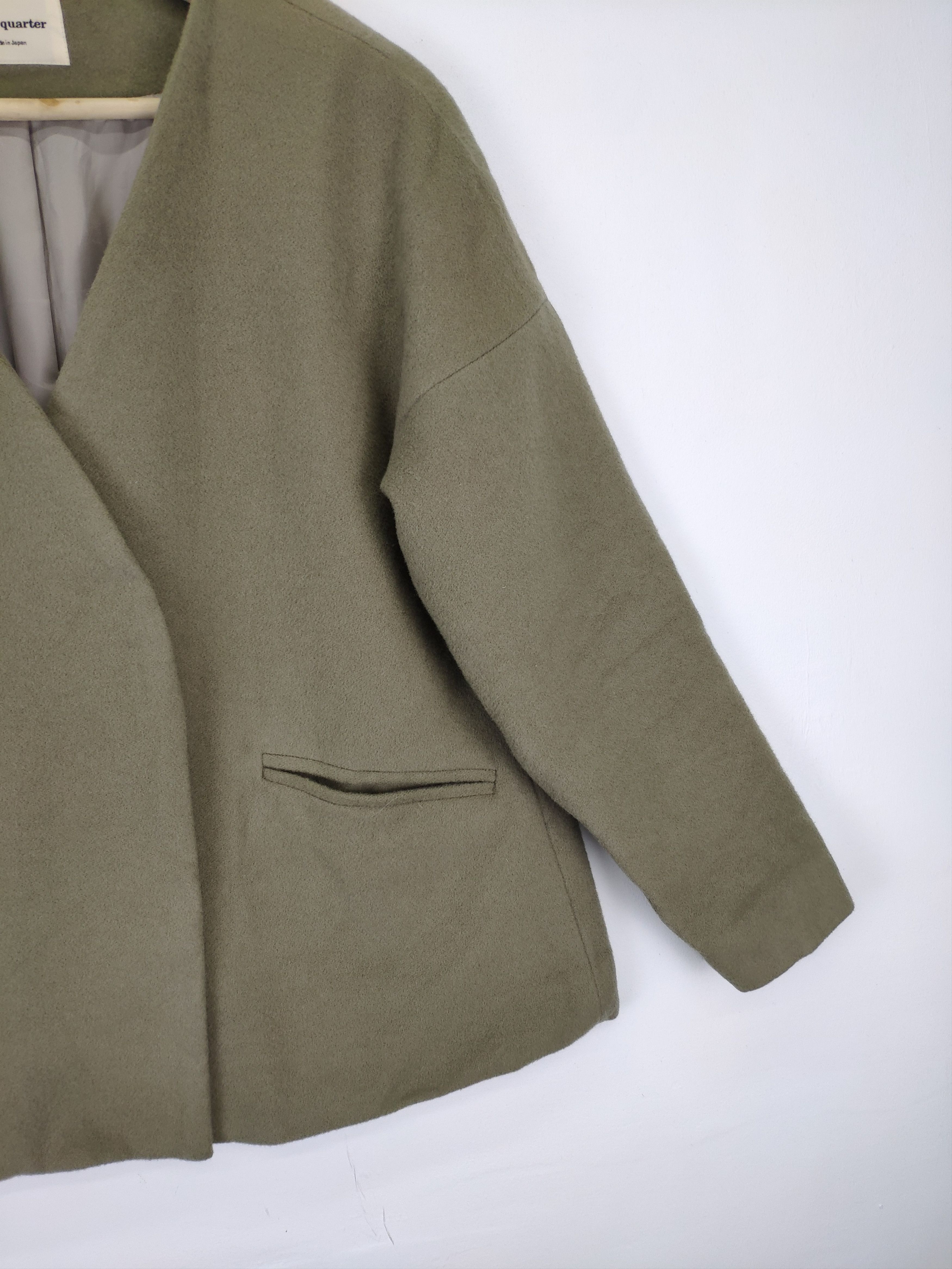Japanese Brand × Vintage Vintage Wool Cardigan Tweed Jacket Three Quarter Size M / US 6-8 / IT 42-44 - 7 Thumbnail