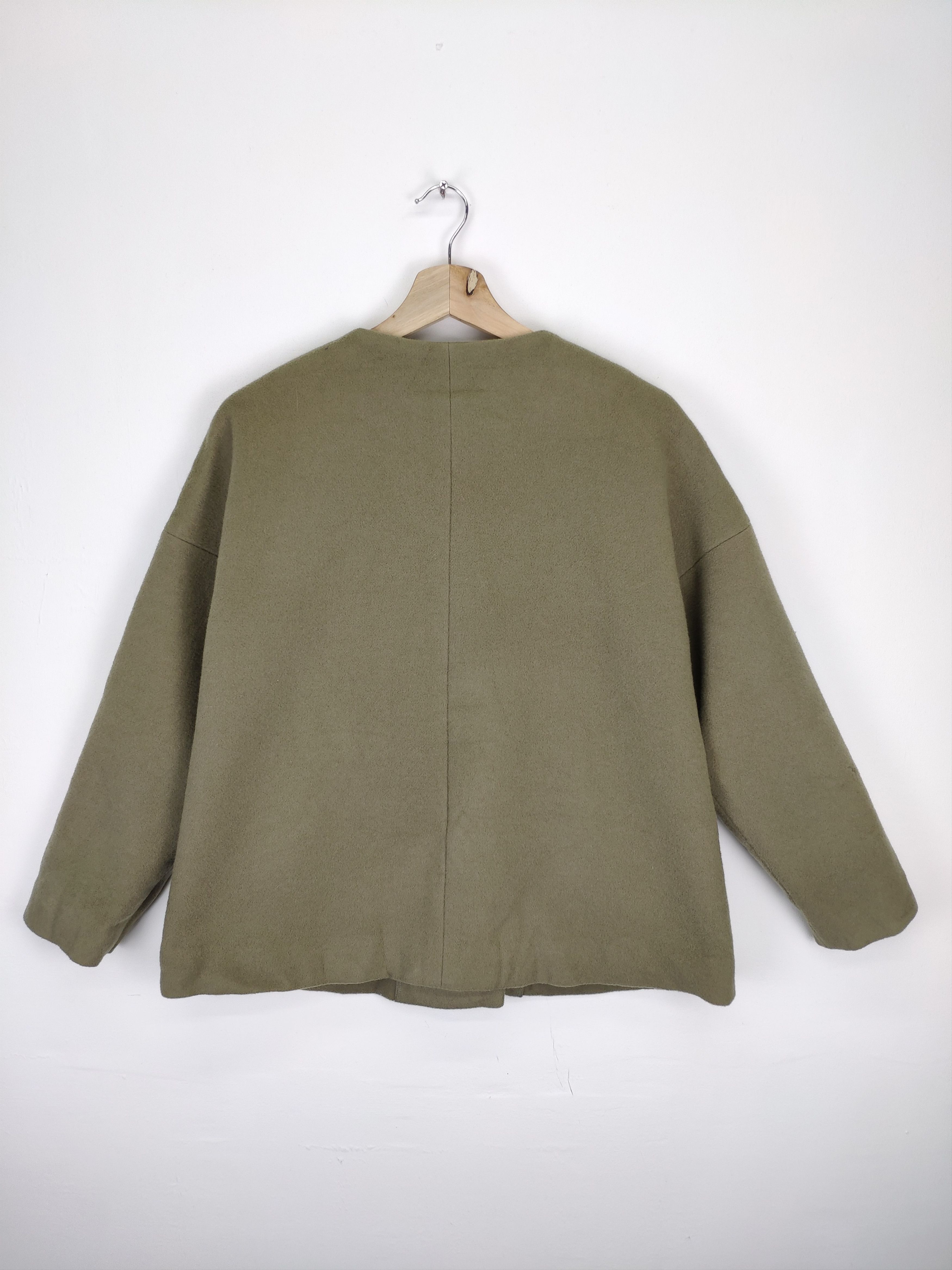 Japanese Brand × Vintage Vintage Wool Cardigan Tweed Jacket Three Quarter Size M / US 6-8 / IT 42-44 - 13 Thumbnail