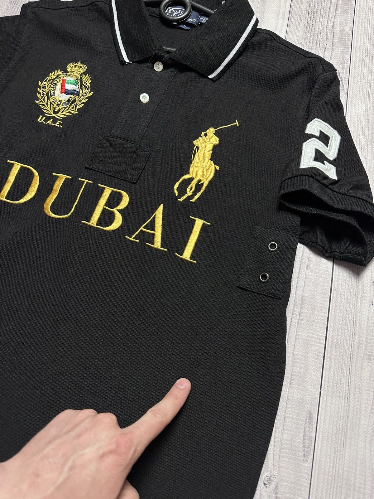 Vintage Vintage Polo Ralph Lauren Dubai size L ( like M) big logo Size US M / EU 48-50 / 2 - 5 Thumbnail
