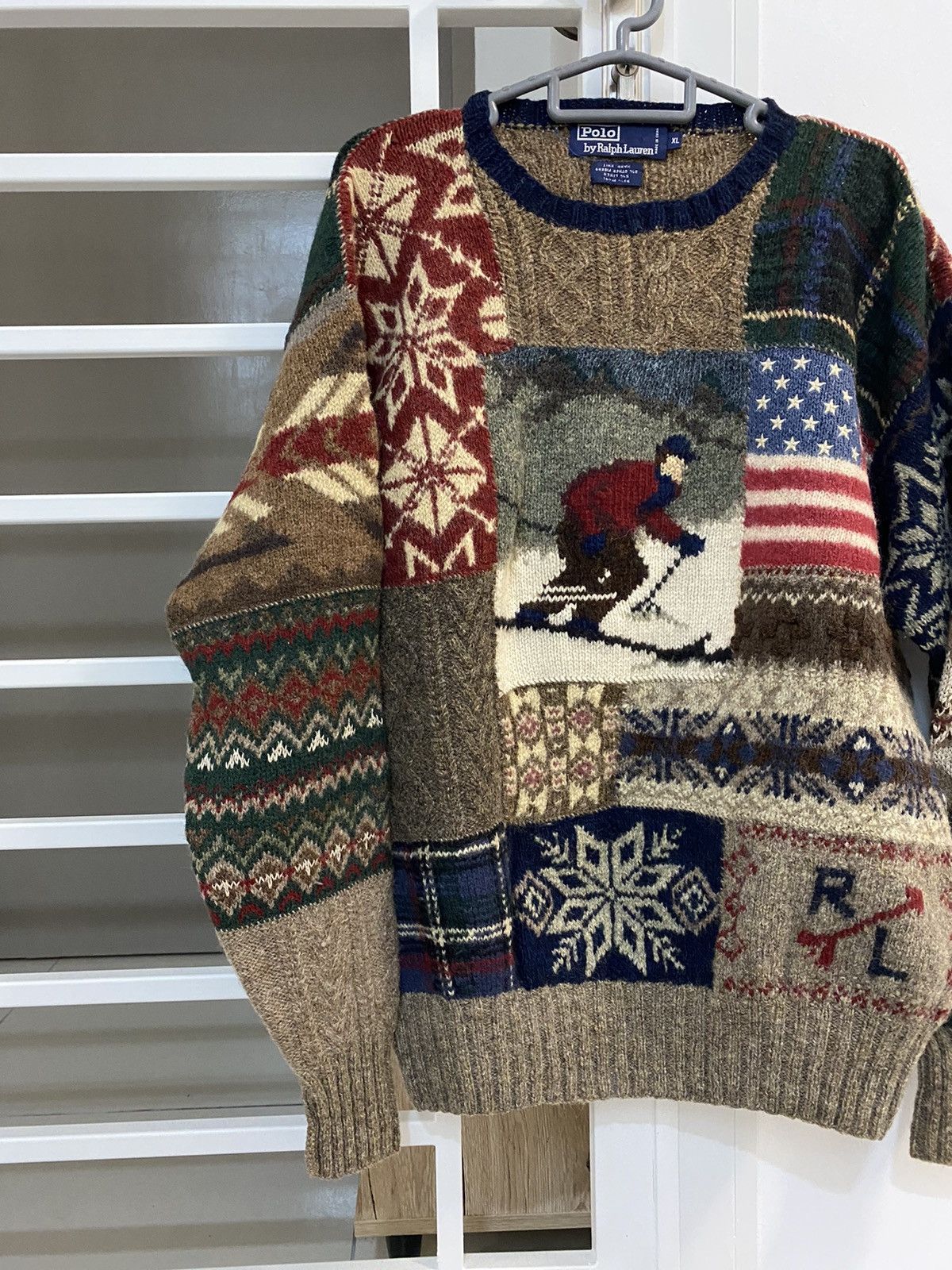 Polo Ralph Lauren Rare 90s Vintage Polo ralph lauren ski Knitwear Size US XL / EU 56 / 4 - 4 Thumbnail