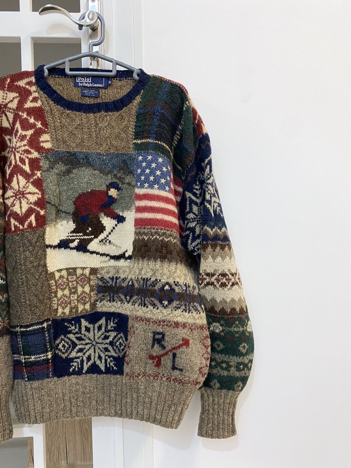 Polo Ralph Lauren Rare 90s Vintage Polo ralph lauren ski Knitwear Size US XL / EU 56 / 4 - 3 Thumbnail