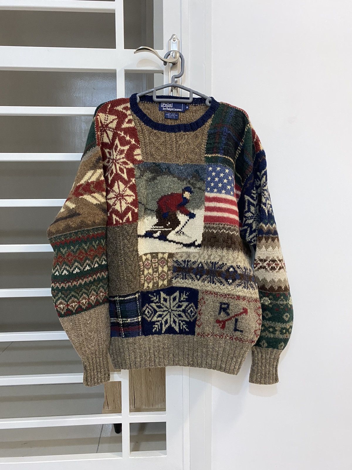 Polo Ralph Lauren Rare 90s Vintage Polo ralph lauren ski Knitwear Size US XL / EU 56 / 4 - 1 Thumbnail