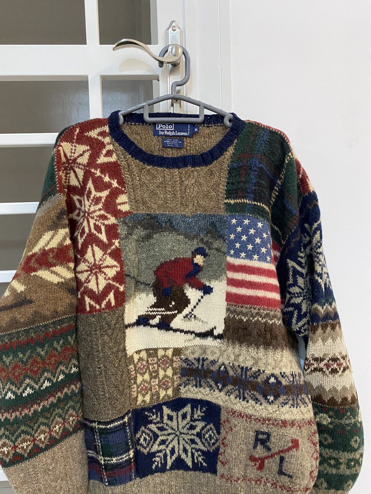 Polo Ralph Lauren Rare 90s Vintage Polo ralph lauren ski Knitwear Size US XL / EU 56 / 4 - 2 Thumbnail