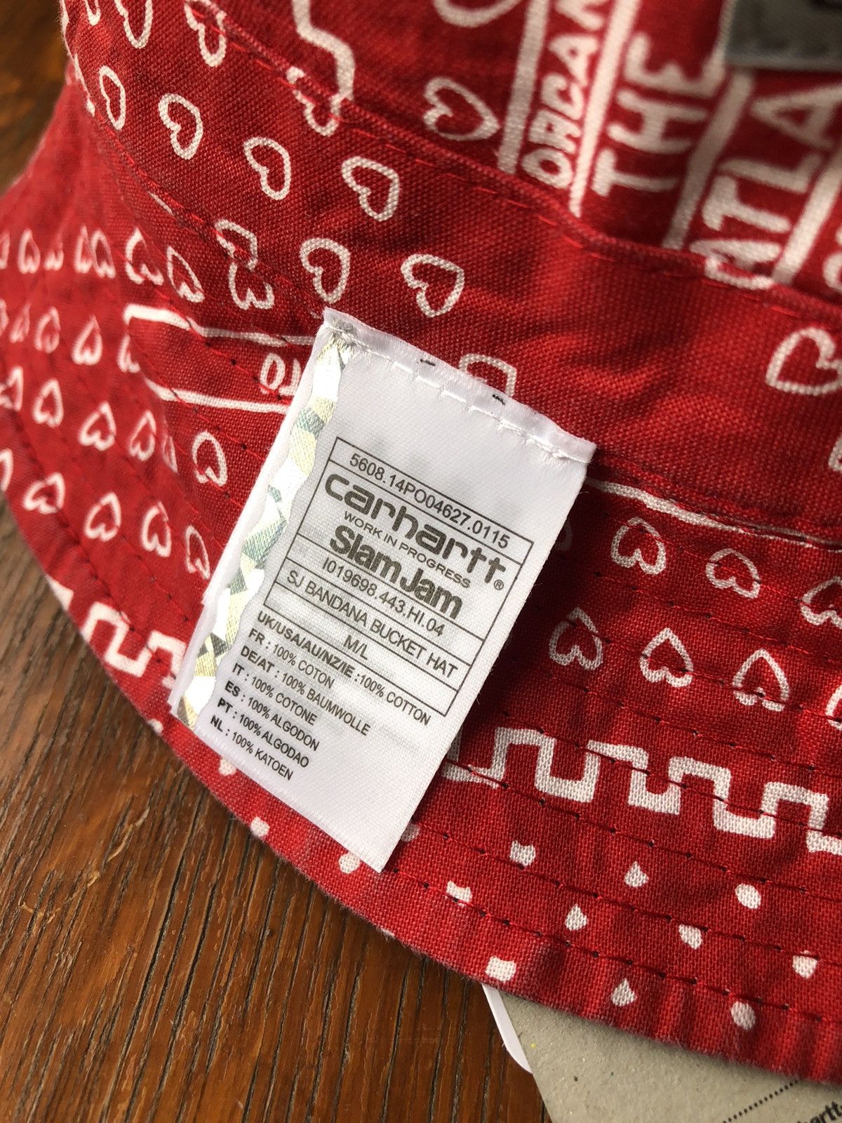 Carhartt Carhartt Slam Jam anniversary reversible bandana bucket hat Size ONE SIZE - 6 Thumbnail