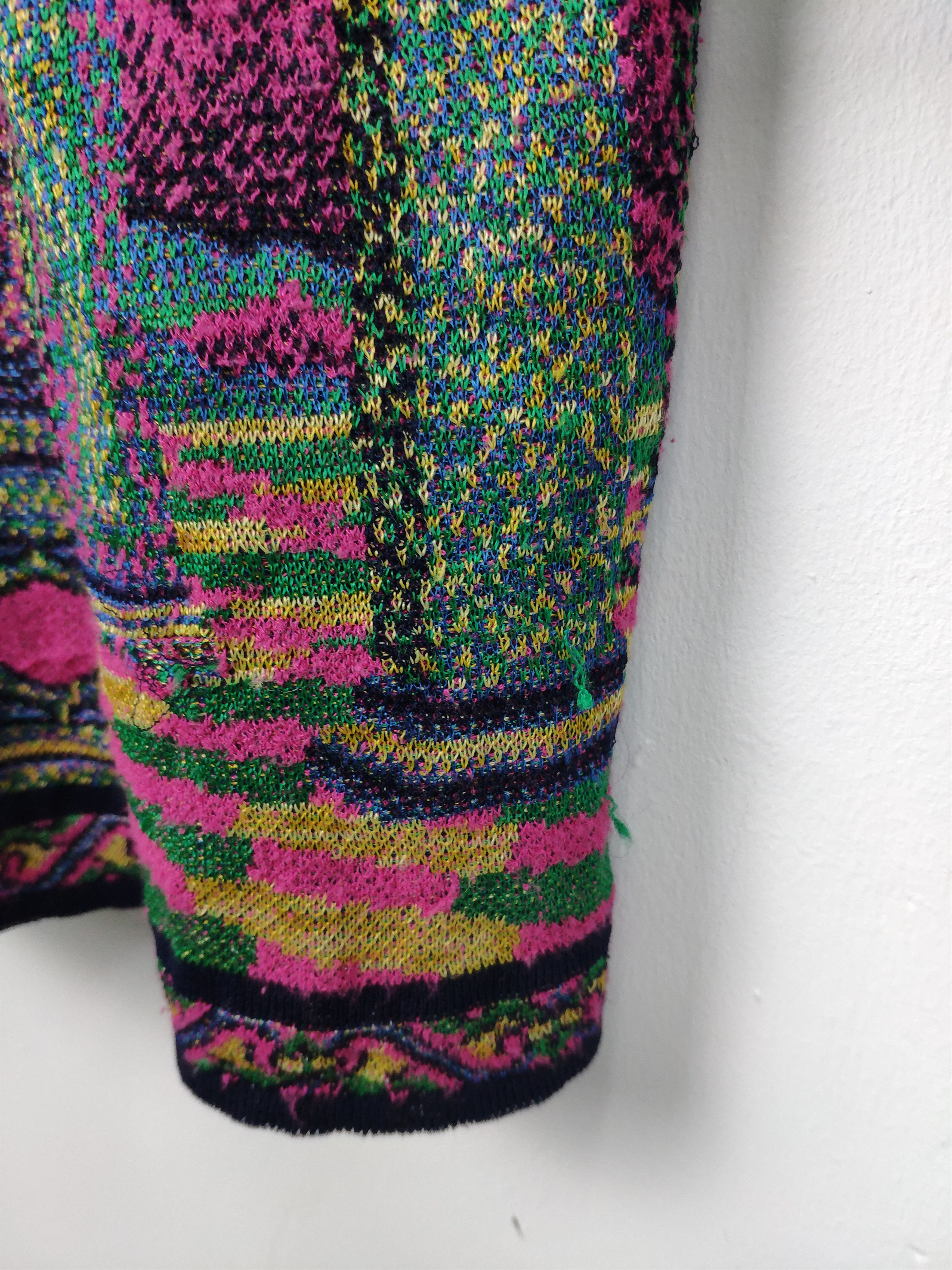Japanese Brand Vintage Knit Cardigan Art Fullprint Castleberry Size US M / EU 48-50 / 2 - 6 Thumbnail
