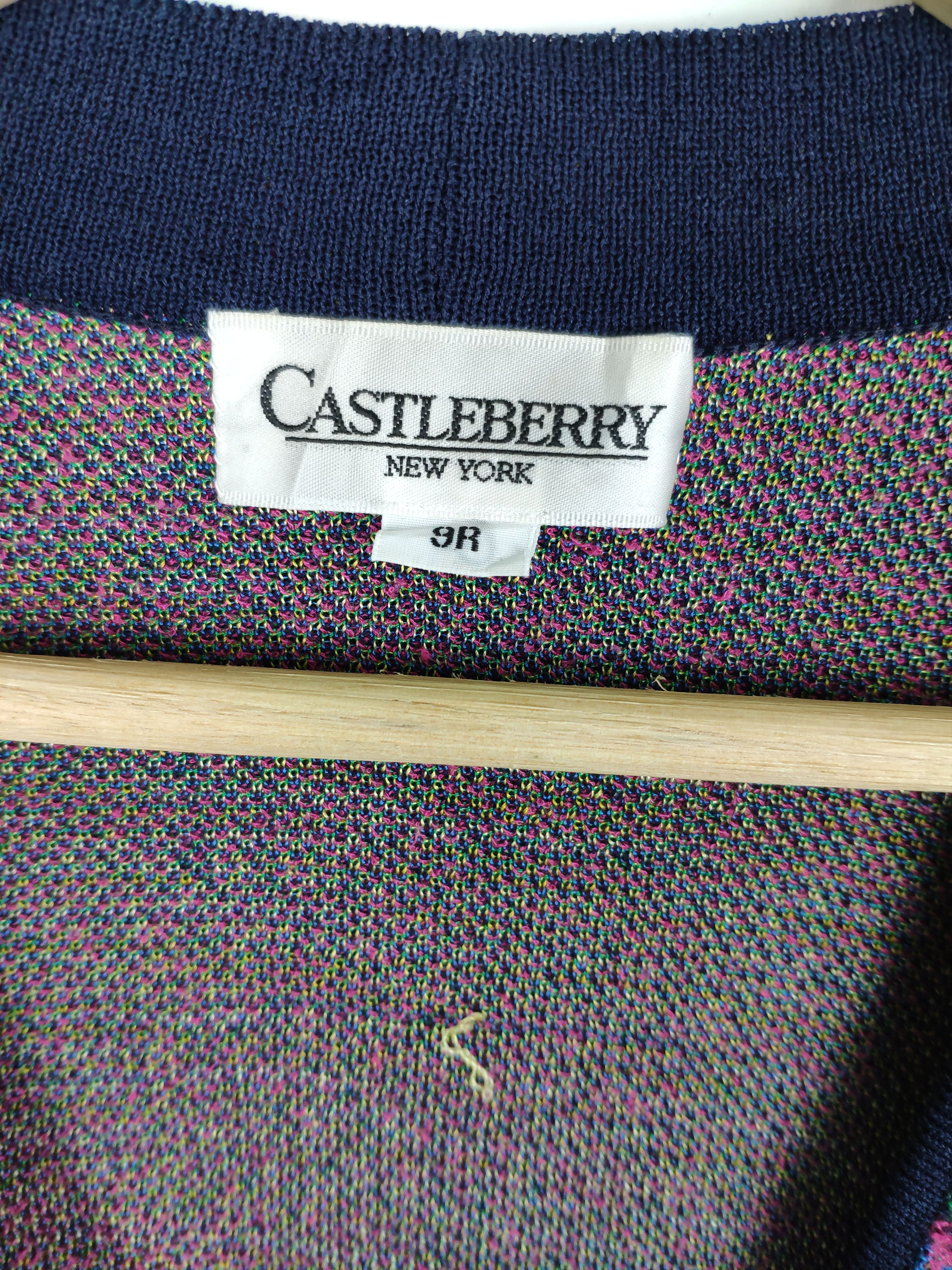 Japanese Brand Vintage Knit Cardigan Art Fullprint Castleberry Size US M / EU 48-50 / 2 - 3 Thumbnail