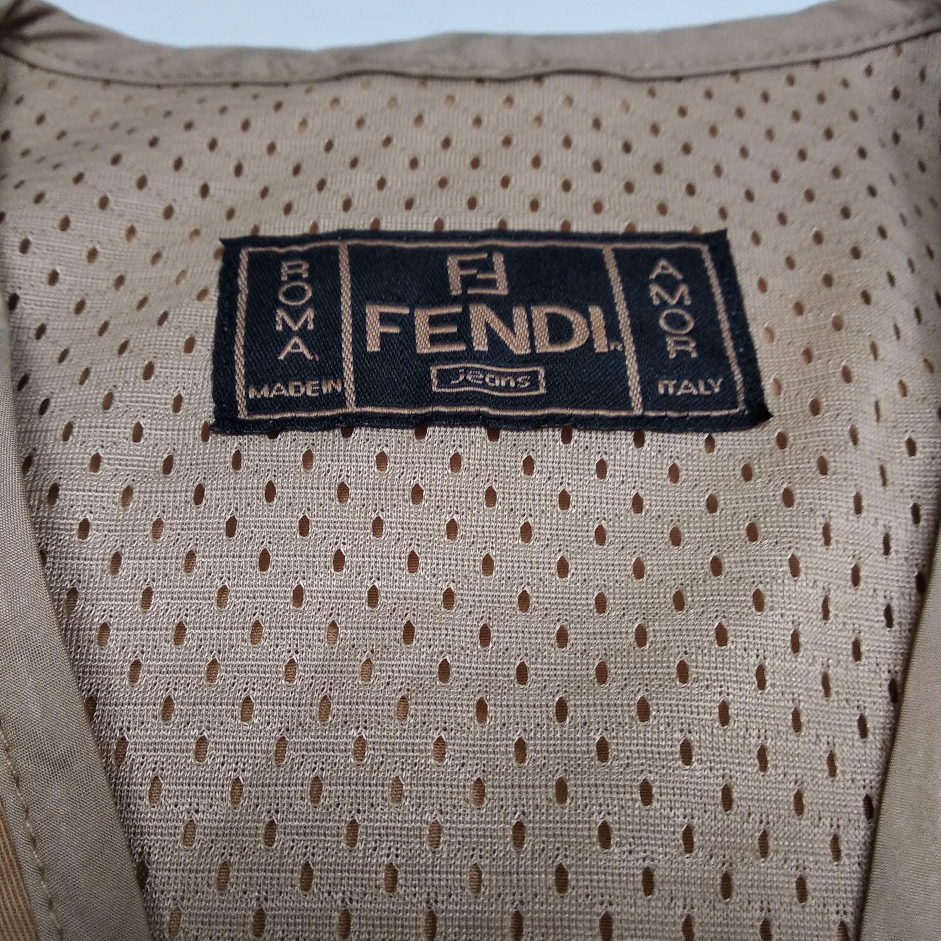 Fendi Vintage Fendi Jeans vest Size US M / EU 48-50 / 2 - 2 Thumbnail