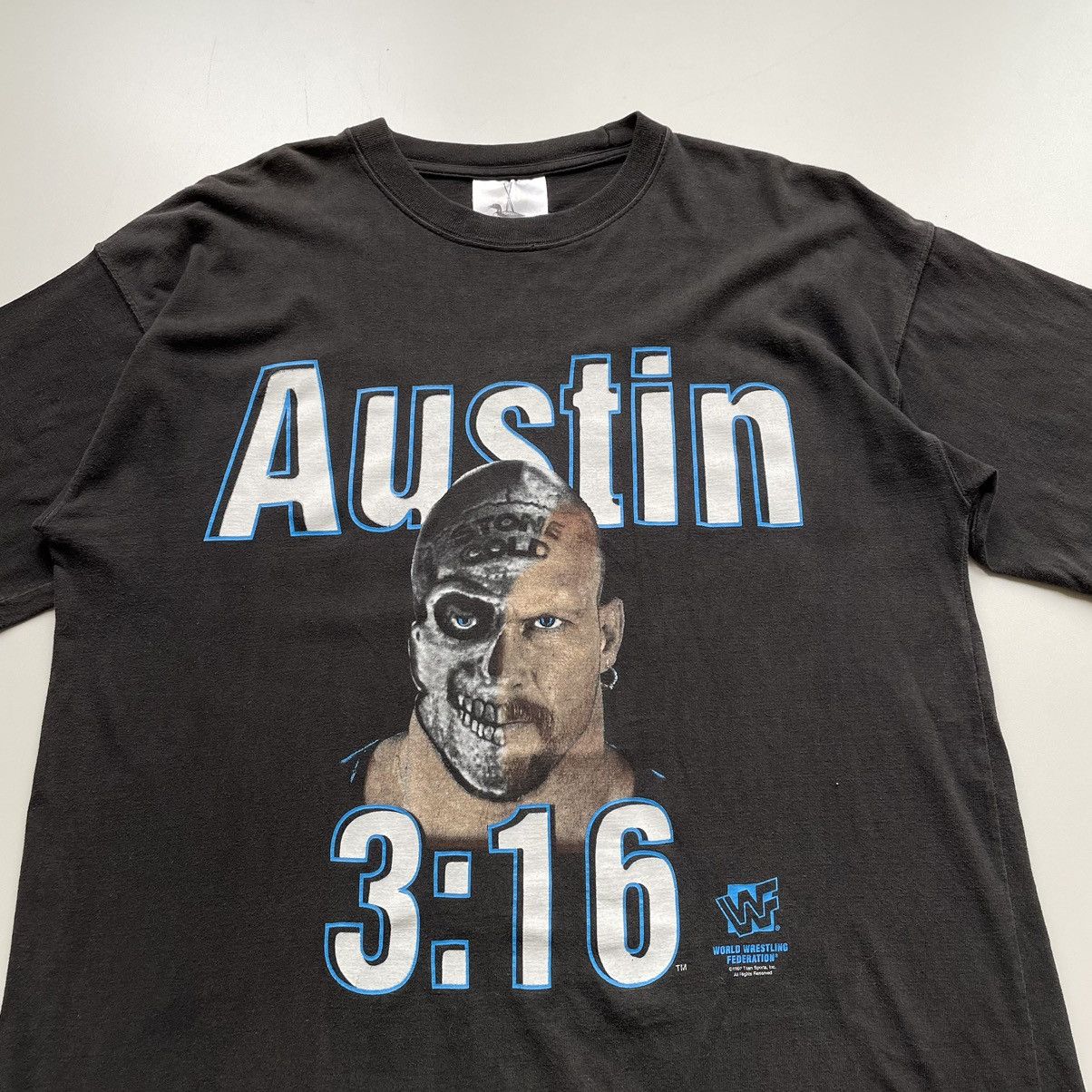 Vintage × WWE × WWF Vintage 90s Stone Cold Steve Austin 3:16 WWF Graphic T Shirt Size US L / EU 52-54 / 3 - 2 Thumbnail