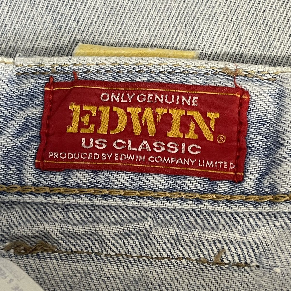 Edwin Vintage Edwin Us Classic Light Blue Distressed Jeans 30x29.5 Size US 30 / EU 46 - 15 Thumbnail