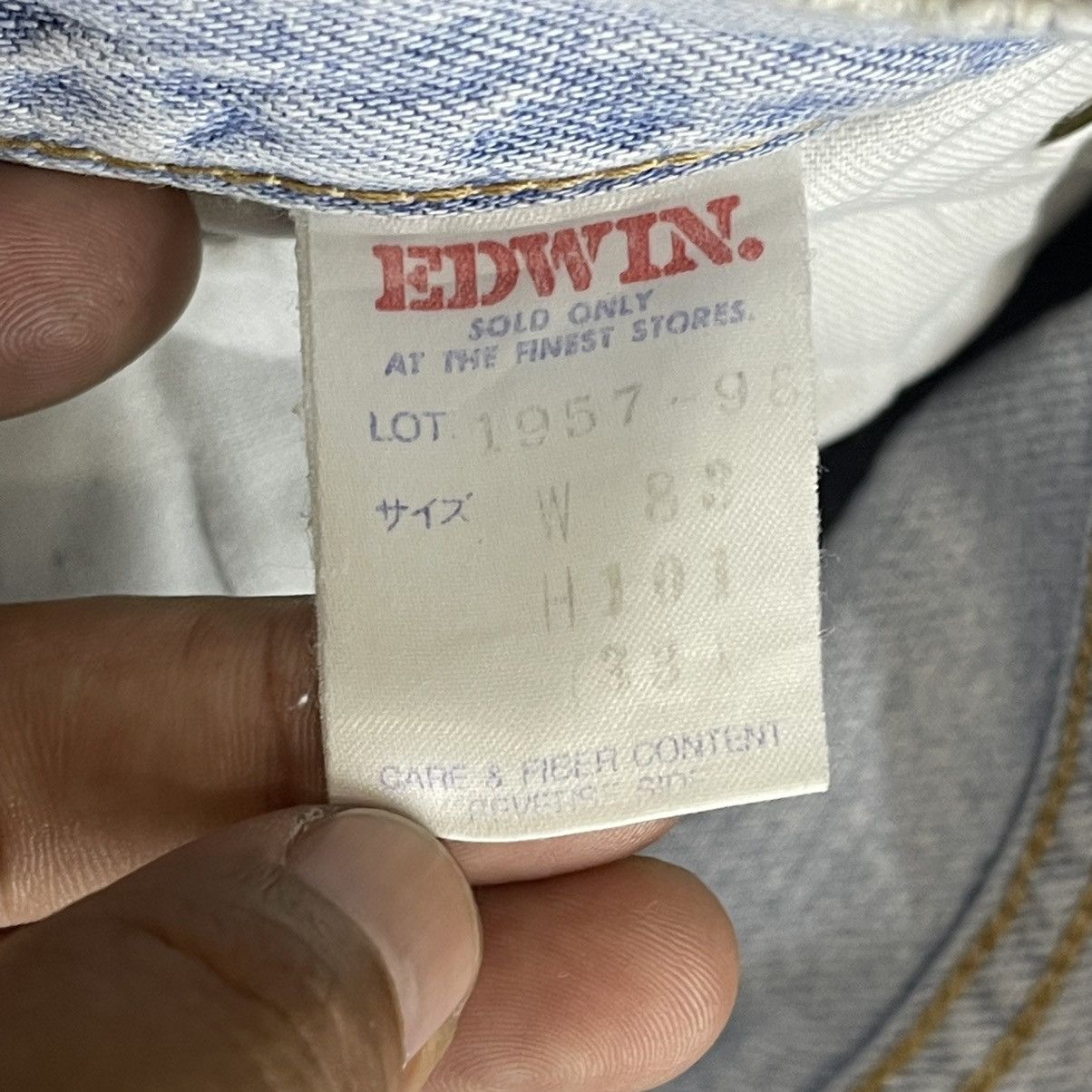Edwin Vintage Edwin Us Classic Light Blue Distressed Jeans 30x29.5 Size US 30 / EU 46 - 16 Thumbnail