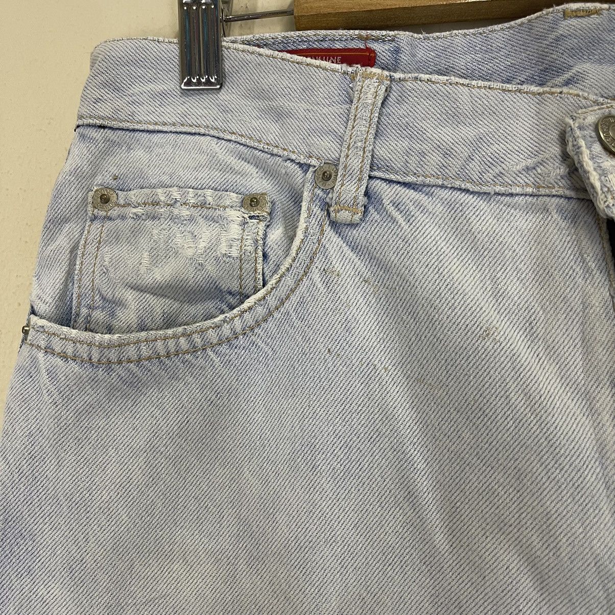 Edwin Vintage Edwin Us Classic Light Blue Distressed Jeans 30x29.5 Size US 30 / EU 46 - 10 Thumbnail