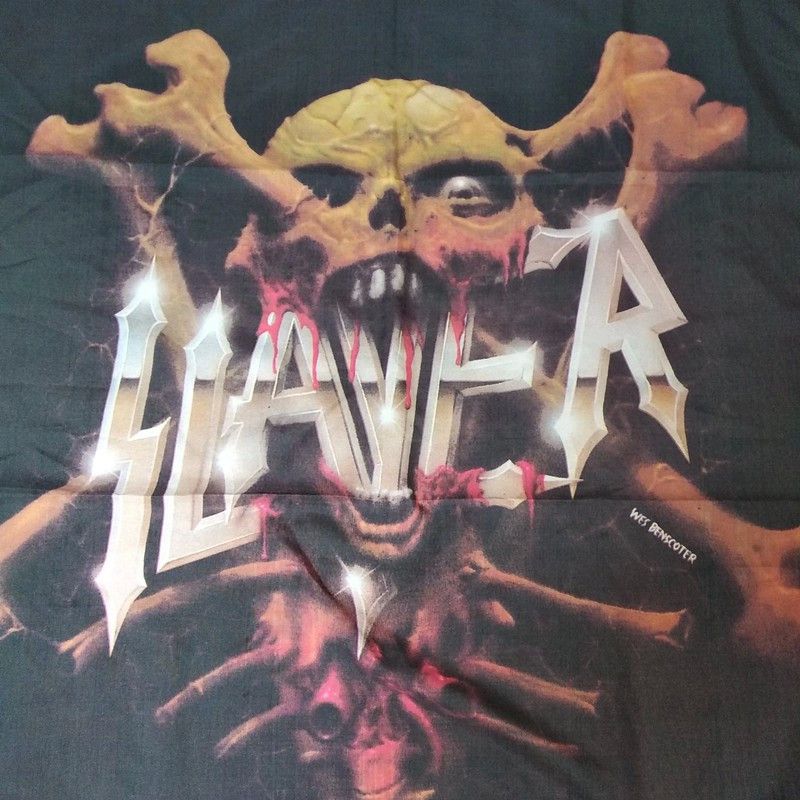 Slayer Large vintage scarf Slayer of license 1995 / 90's Size ONE SIZE - 1 Thumbnail
