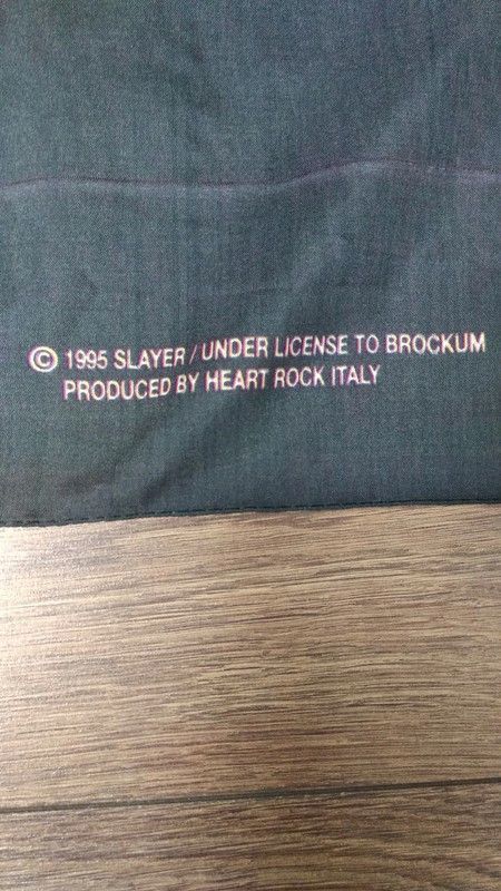 Slayer Large vintage scarf Slayer of license 1995 / 90's Size ONE SIZE - 4 Thumbnail