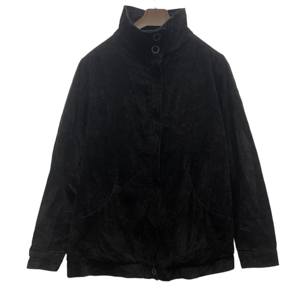image of Vintage Clef De Sol Corduroy Jacket in Black, Men's (Size Large)