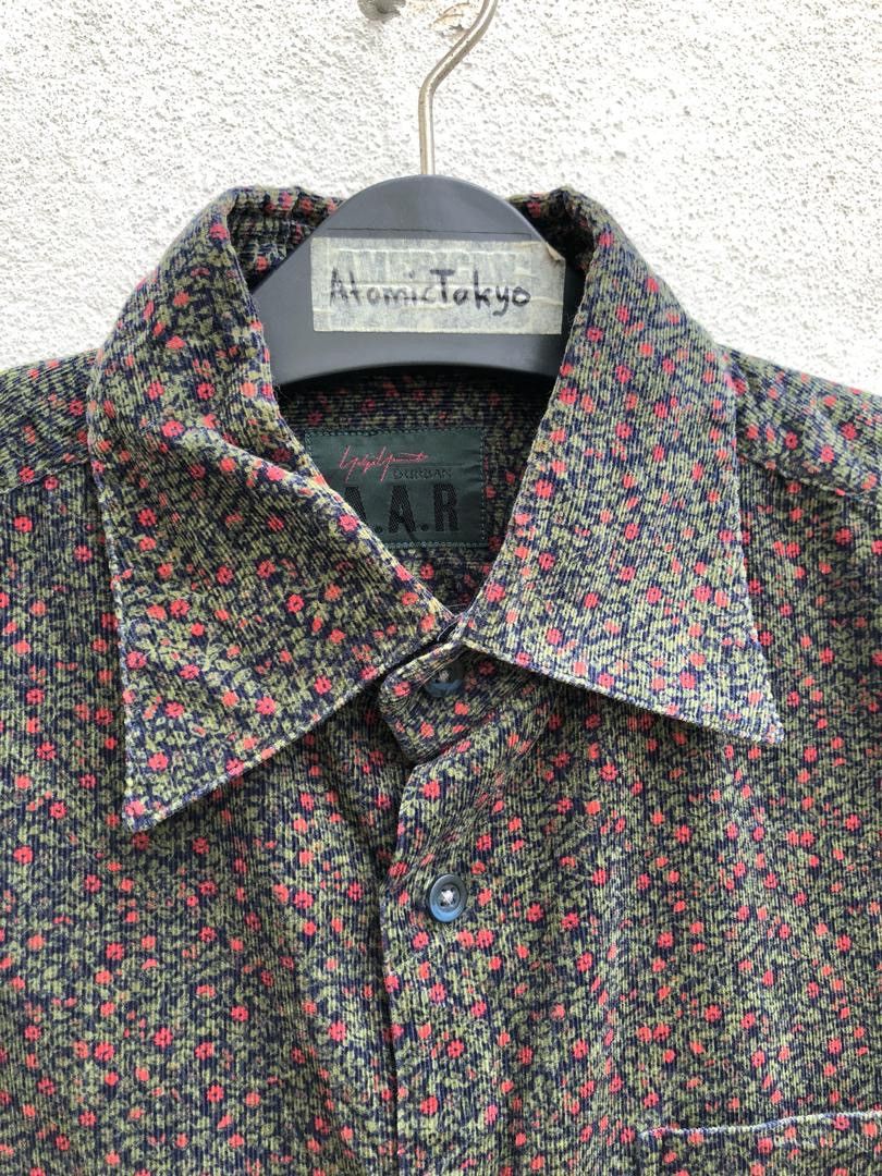 Vintage × Yohji Yamamoto Vtg Yohji Yamamoto A.A.R Flowers Stripes Shirt Size US M / EU 48-50 / 2 - 2 Thumbnail