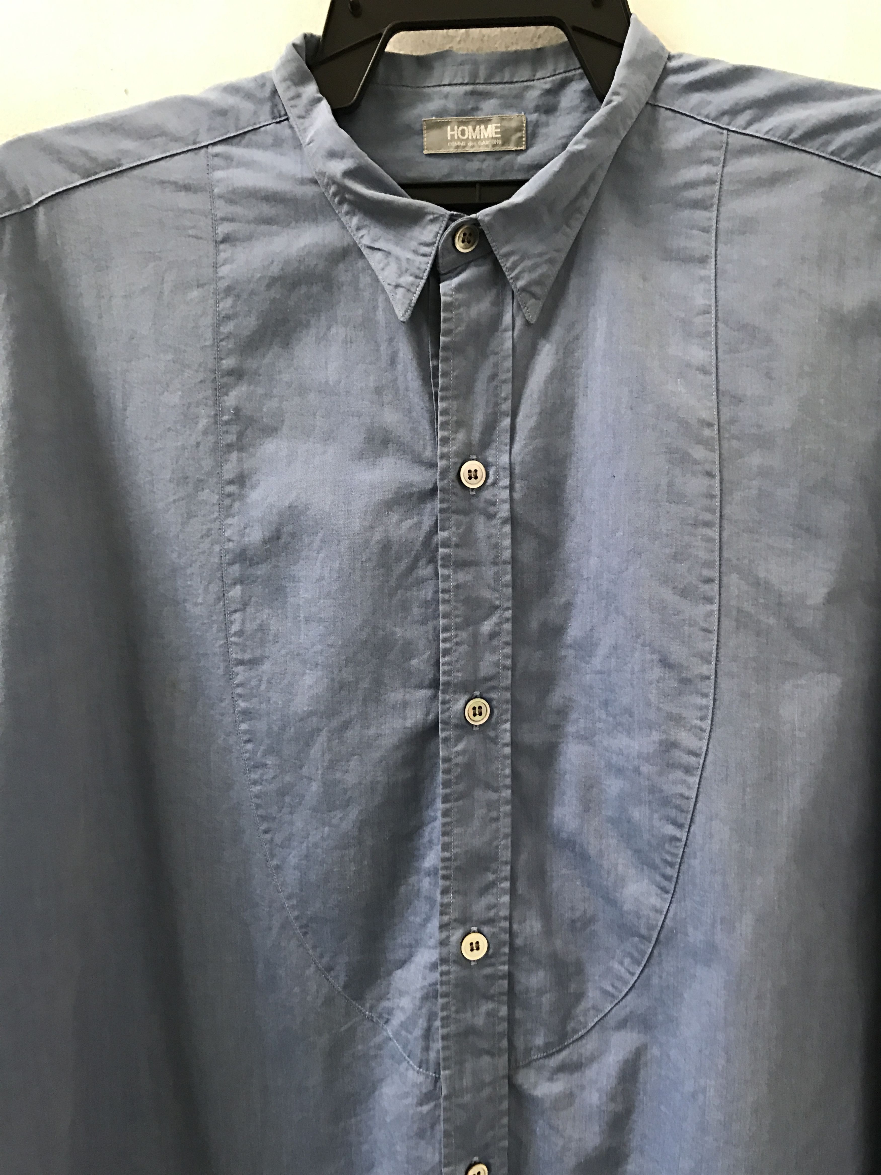 Comme des Garcons × Comme des Garcons Homme Plus Vintage 80s The Iconic HOMME Comme Des Garcons Baggy Shirt Size US L / EU 52-54 / 3 - 3 Thumbnail